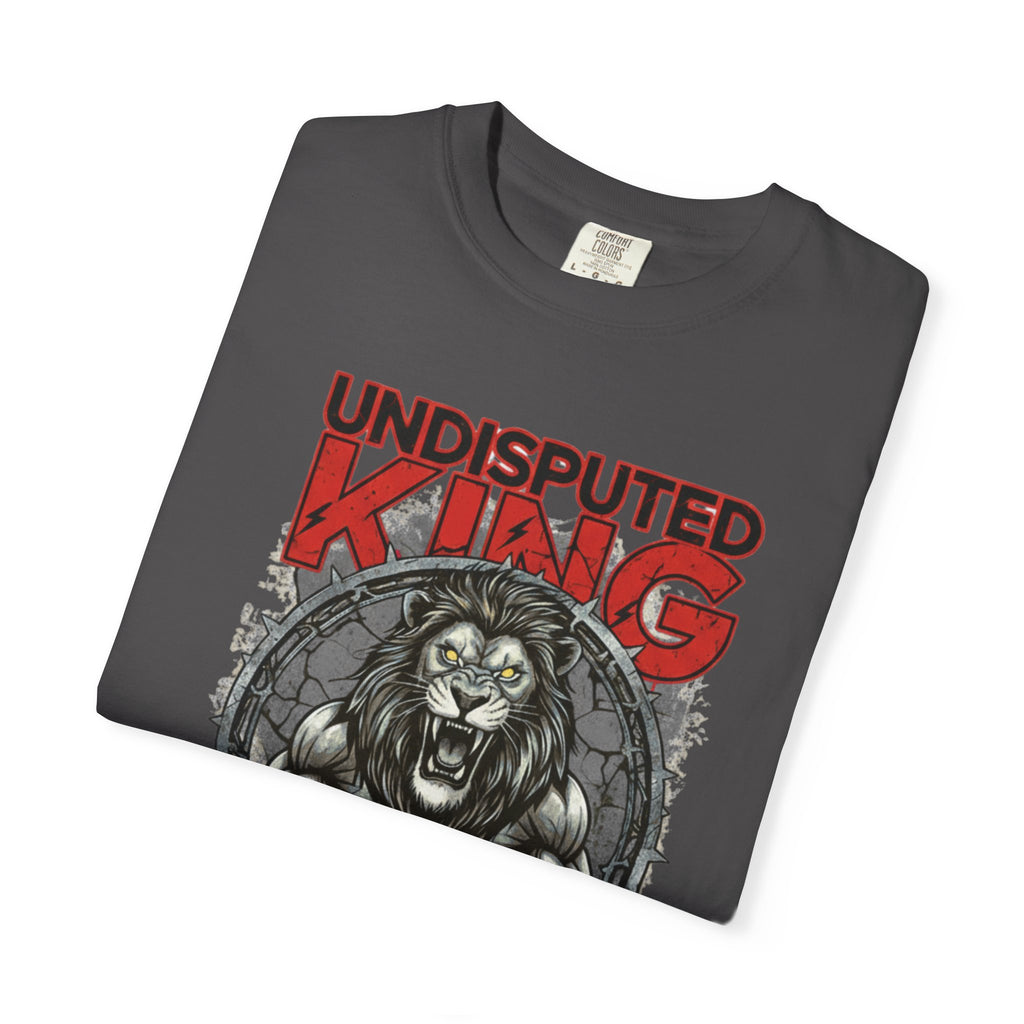 Undisputed King Lion T‑Shirt — Wrestling Champion Graphic Tee