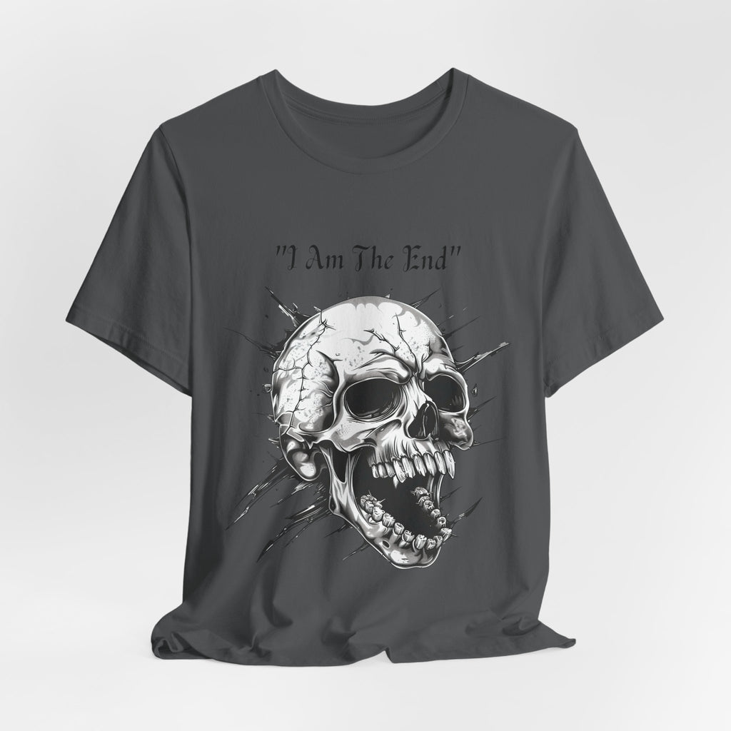 Skull Graphic Tee "I Am The End" - Gothic Rock T-Shirt