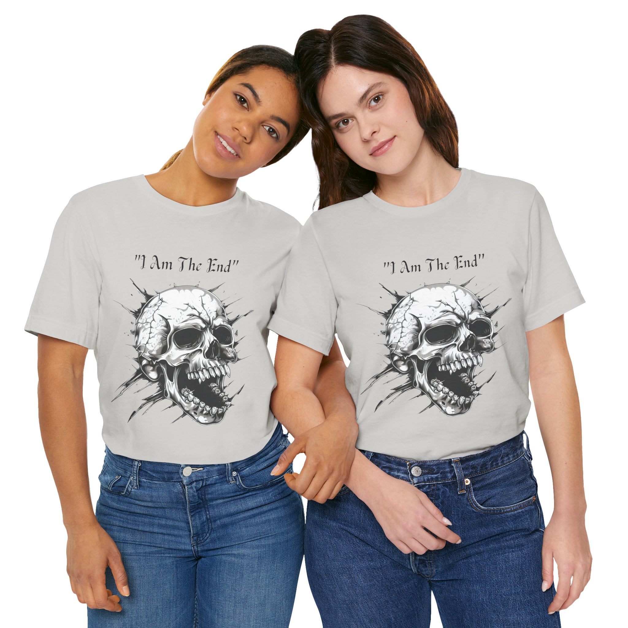 Skull Graphic Tee "I Am The End" - Gothic Rock T-Shirt