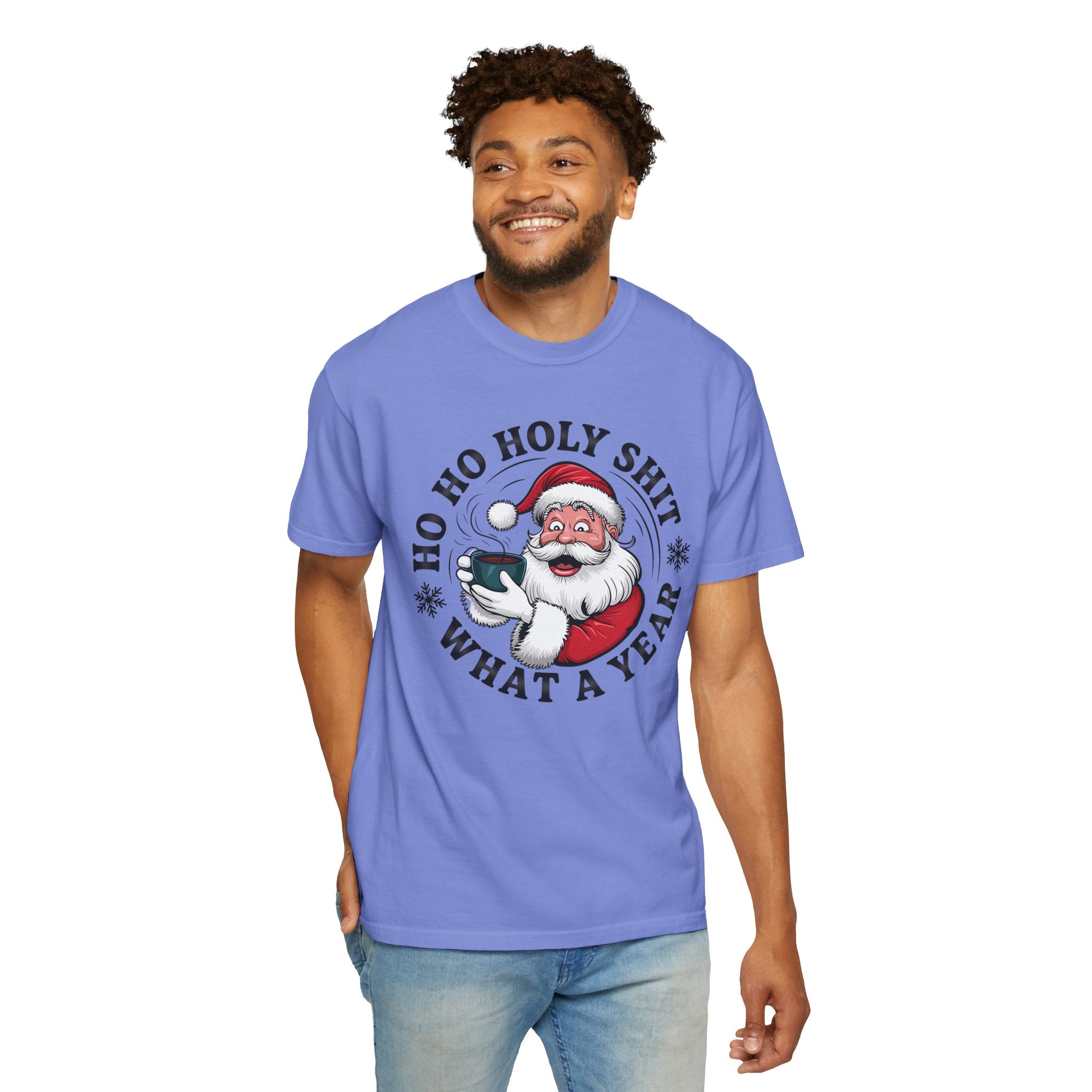 Ho Ho Holy Shit What A Year Christmas T‑Shirt