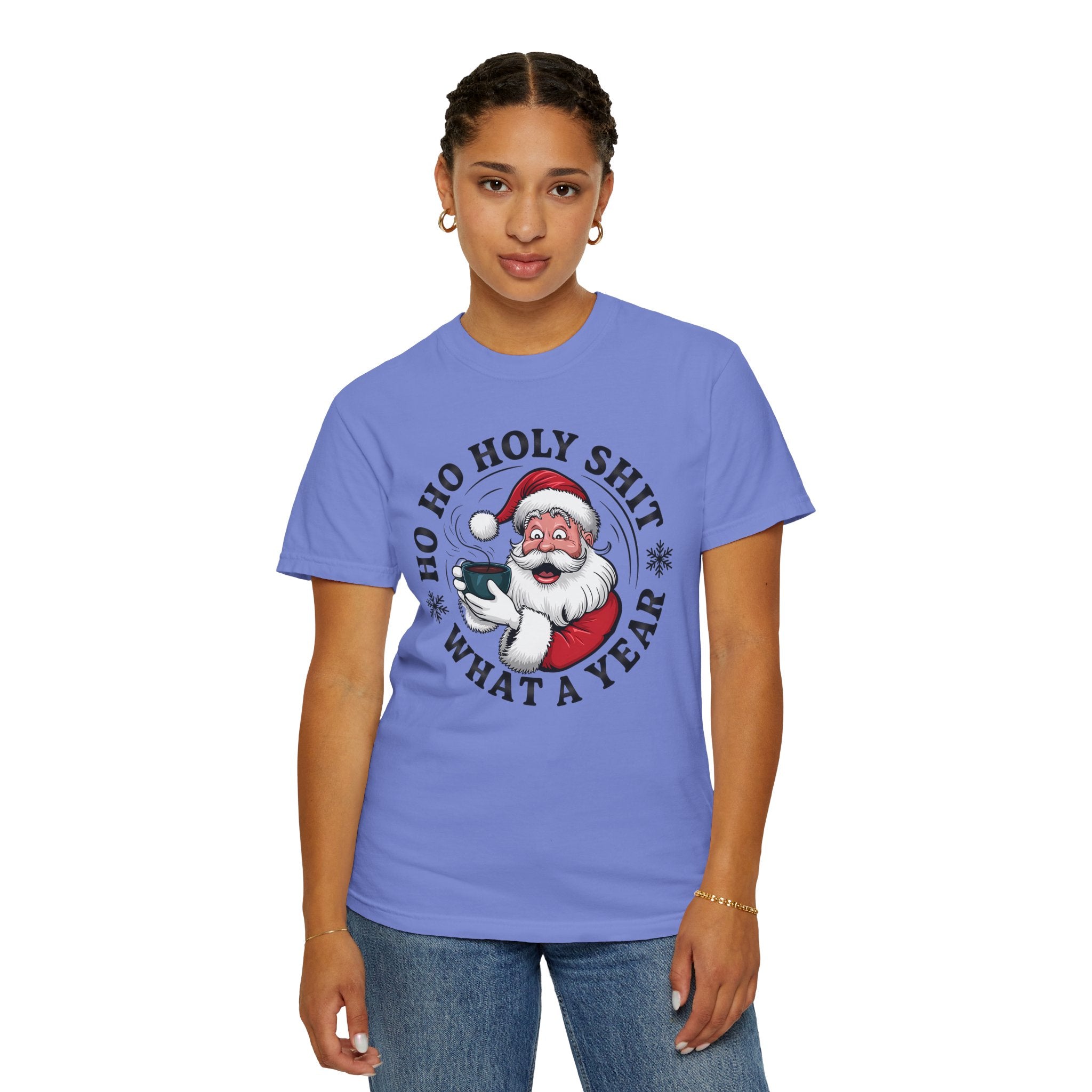 Ho Ho Holy Shit What A Year Christmas T‑Shirt