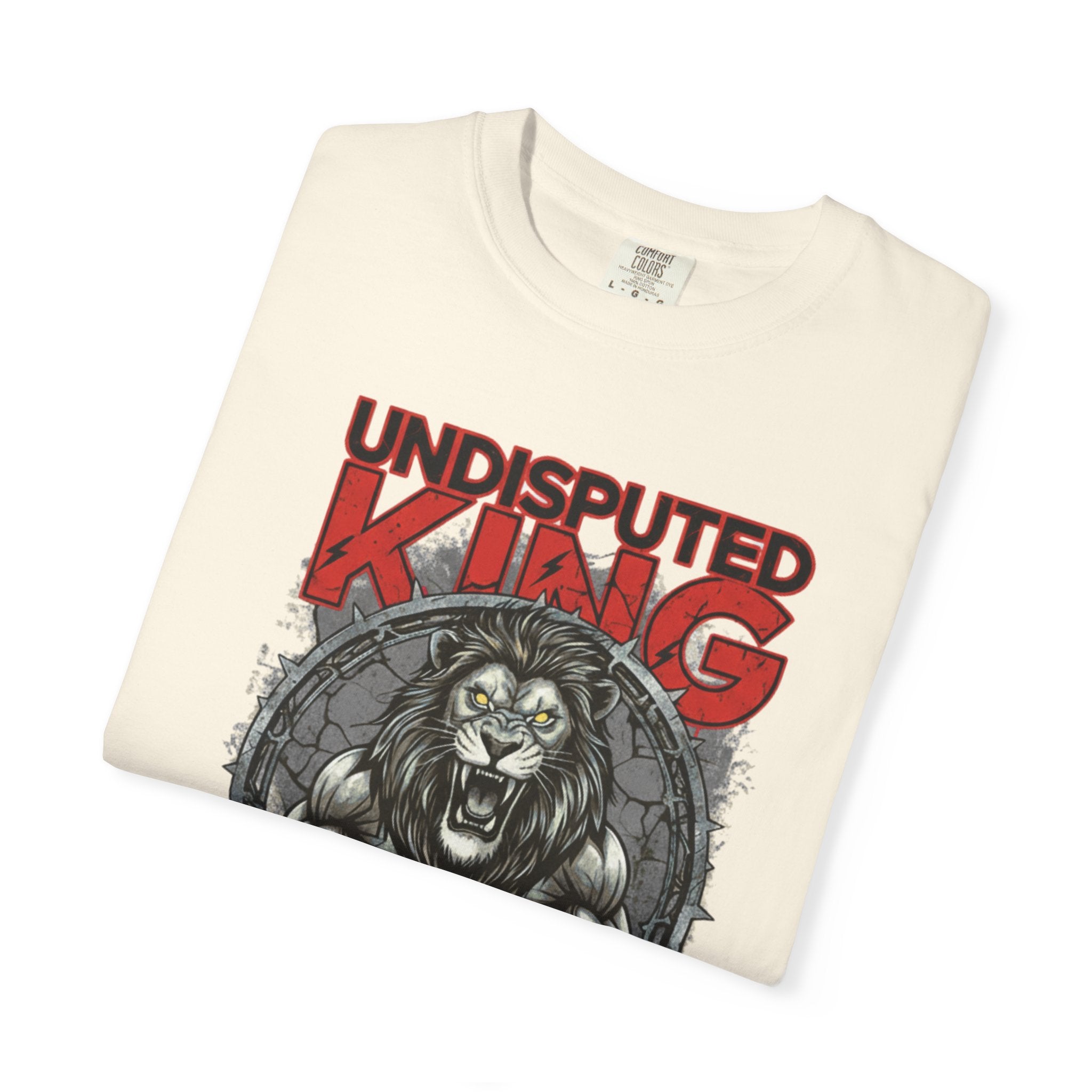 Undisputed King Lion T‑Shirt — Wrestling Champion Graphic Tee