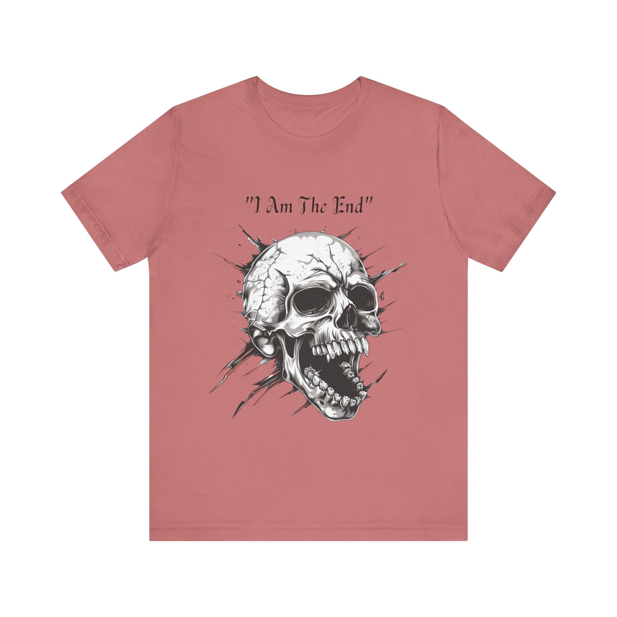 Skull Graphic Tee "I Am The End" - Gothic Rock T-Shirt