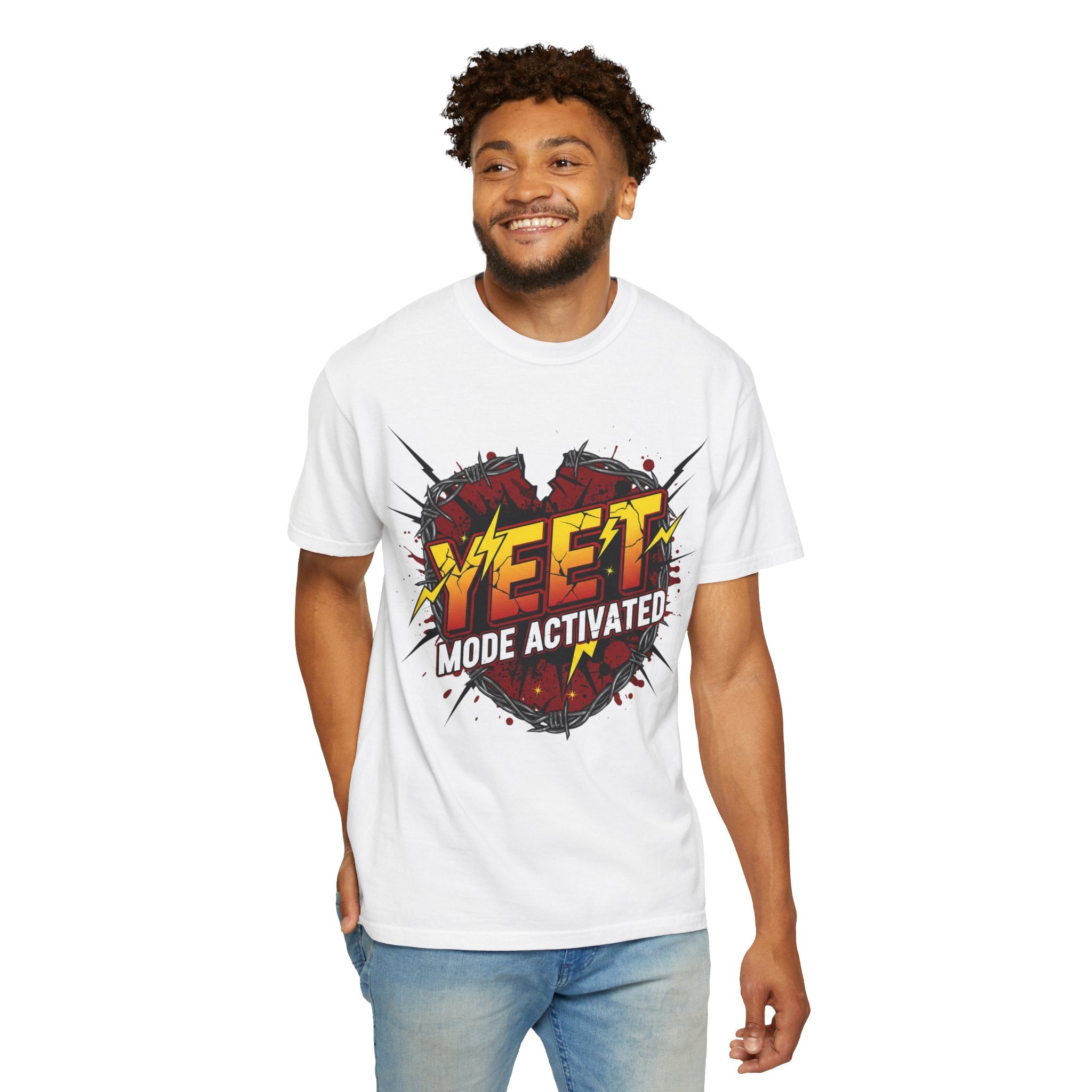 Yeet Mode Activated T-shirt — Funny Graphic Tee for Teens & Gamers