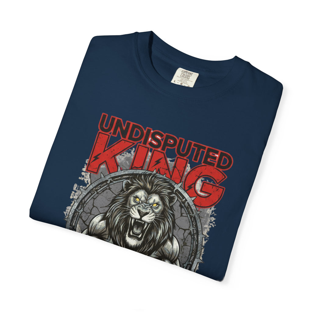 Undisputed King Lion T‑Shirt — Wrestling Champion Graphic Tee