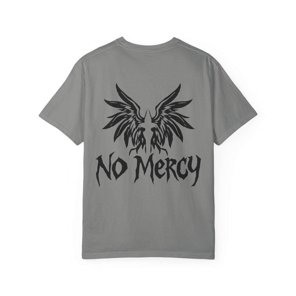 No Mercy Wings T-Shirt — Gothic Angel Graphic Tee