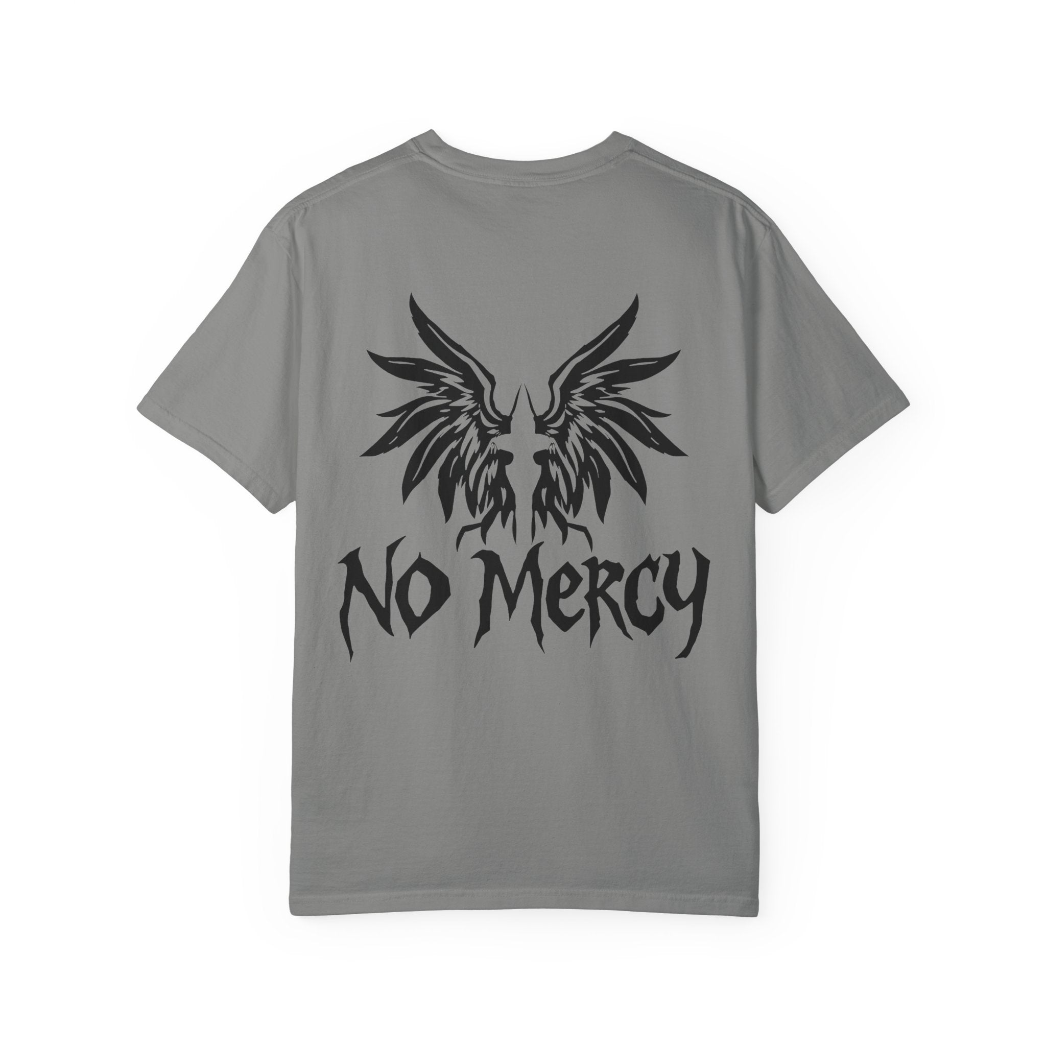 No Mercy Wings T-Shirt — Gothic Angel Graphic Tee