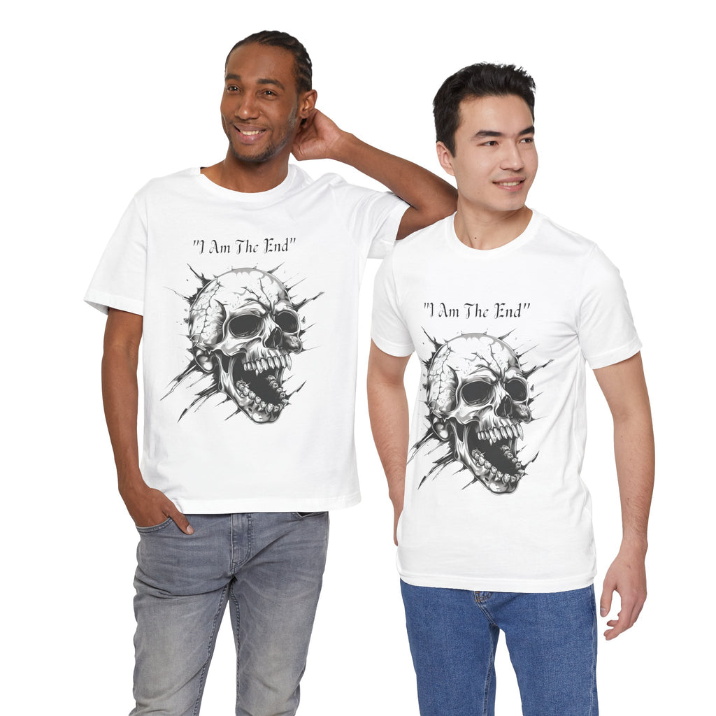 Skull Graphic Tee "I Am The End" - Gothic Rock T-Shirt