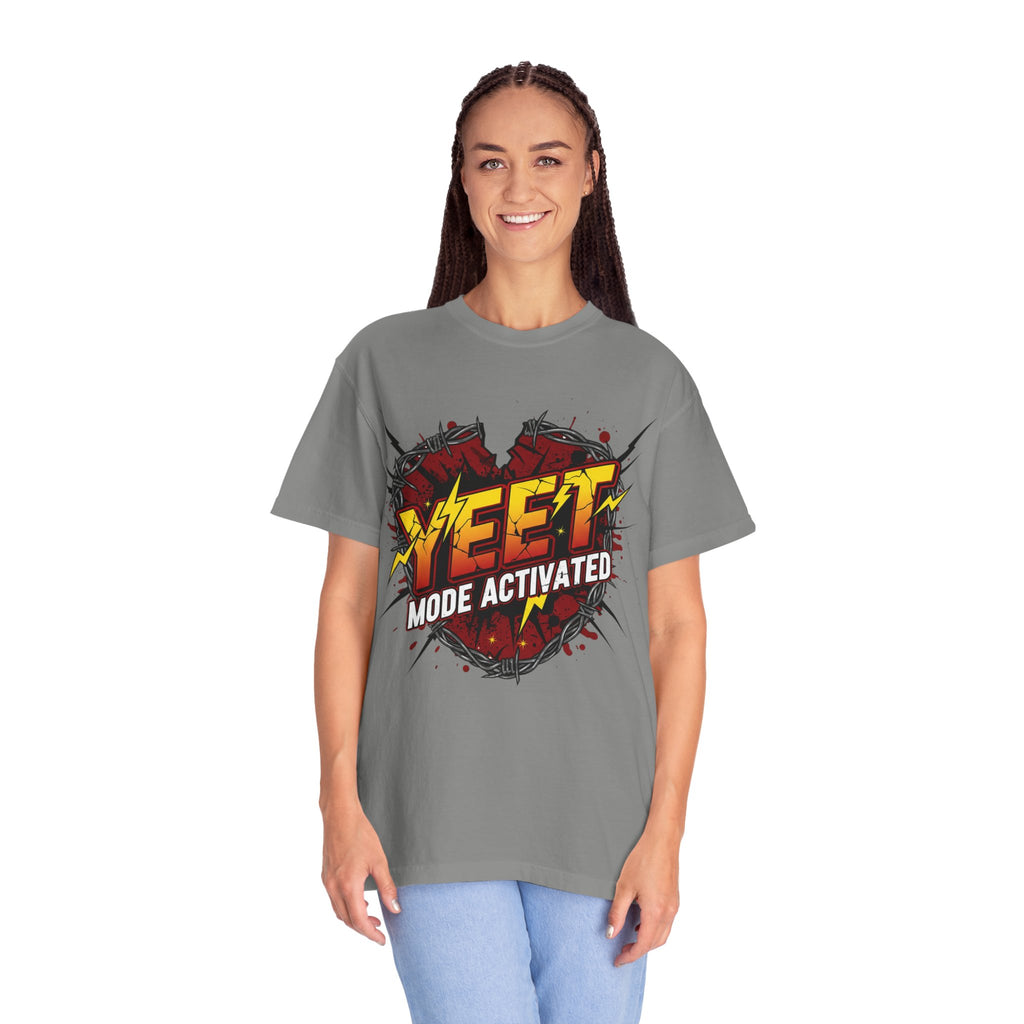 Yeet Mode Activated T-shirt — Funny Graphic Tee for Teens & Gamers