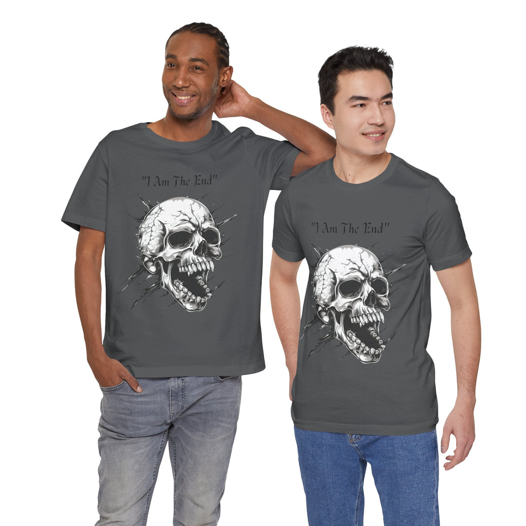 Skull Graphic Tee "I Am The End" - Gothic Rock T-Shirt