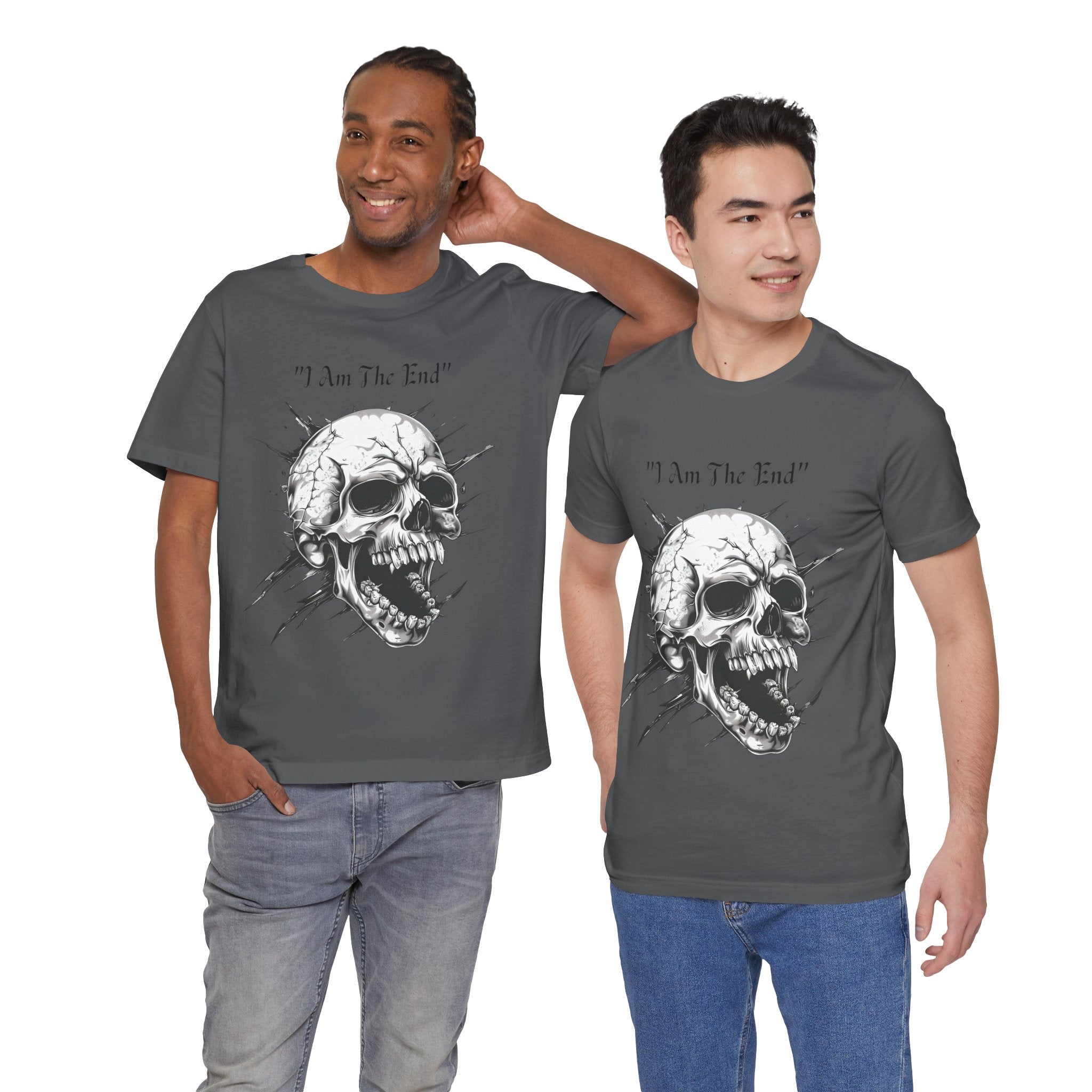 Skull Graphic Tee "I Am The End" - Gothic Rock T-Shirt
