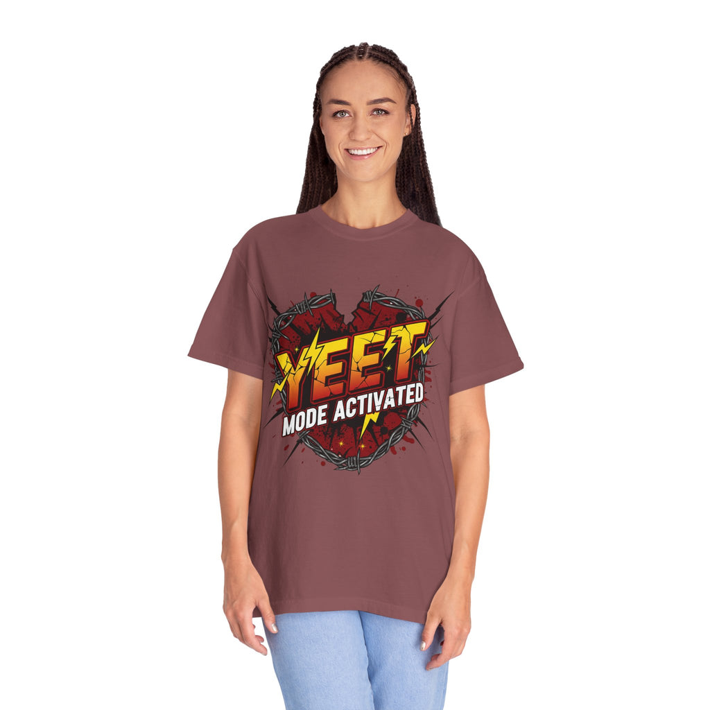 Yeet Mode Activated T-shirt — Funny Graphic Tee for Teens & Gamers