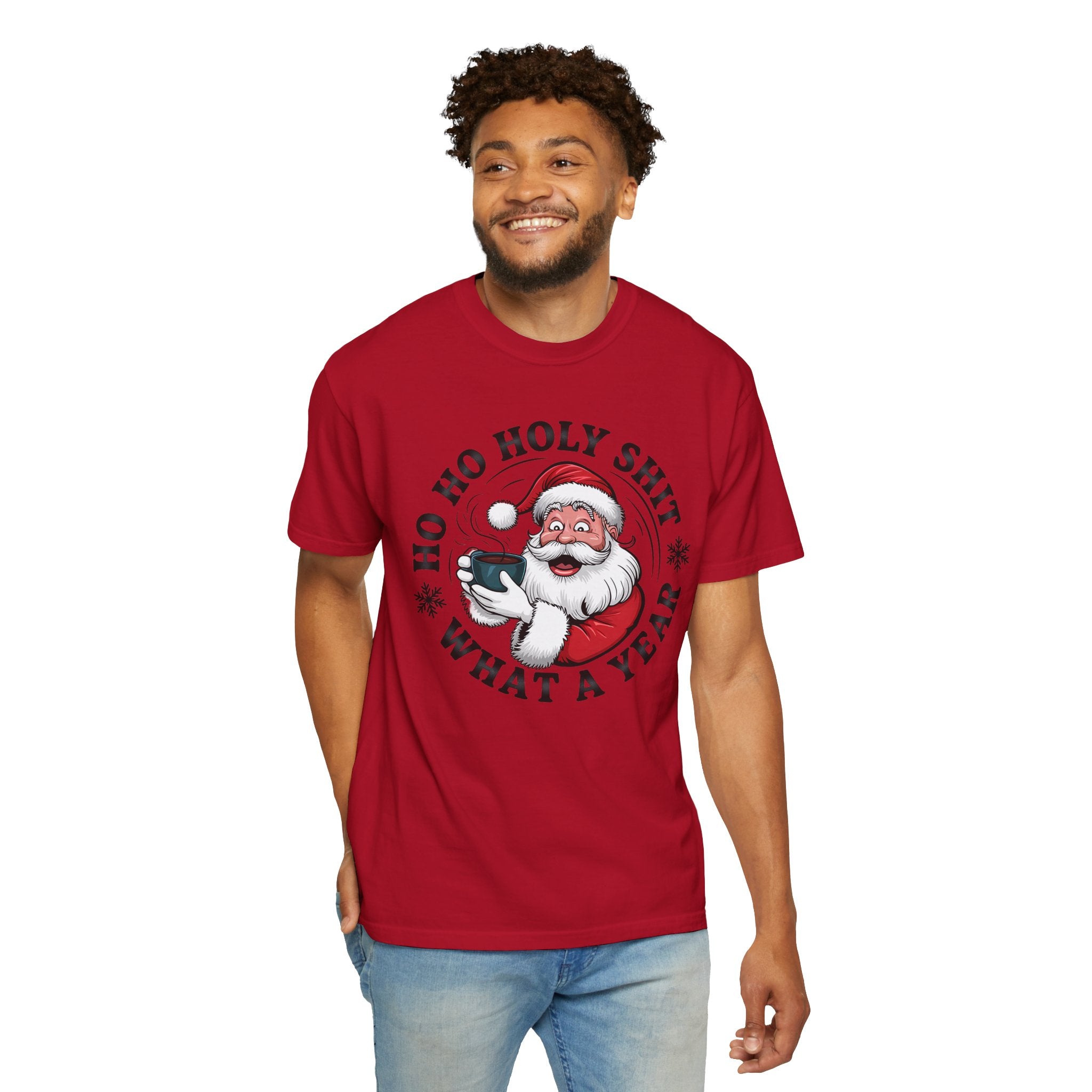 Ho Ho Holy Shit What A Year Christmas T‑Shirt