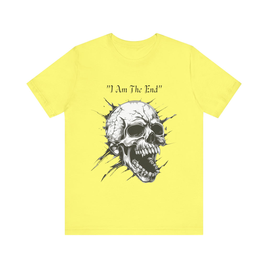 Skull Graphic Tee "I Am The End" - Gothic Rock T-Shirt