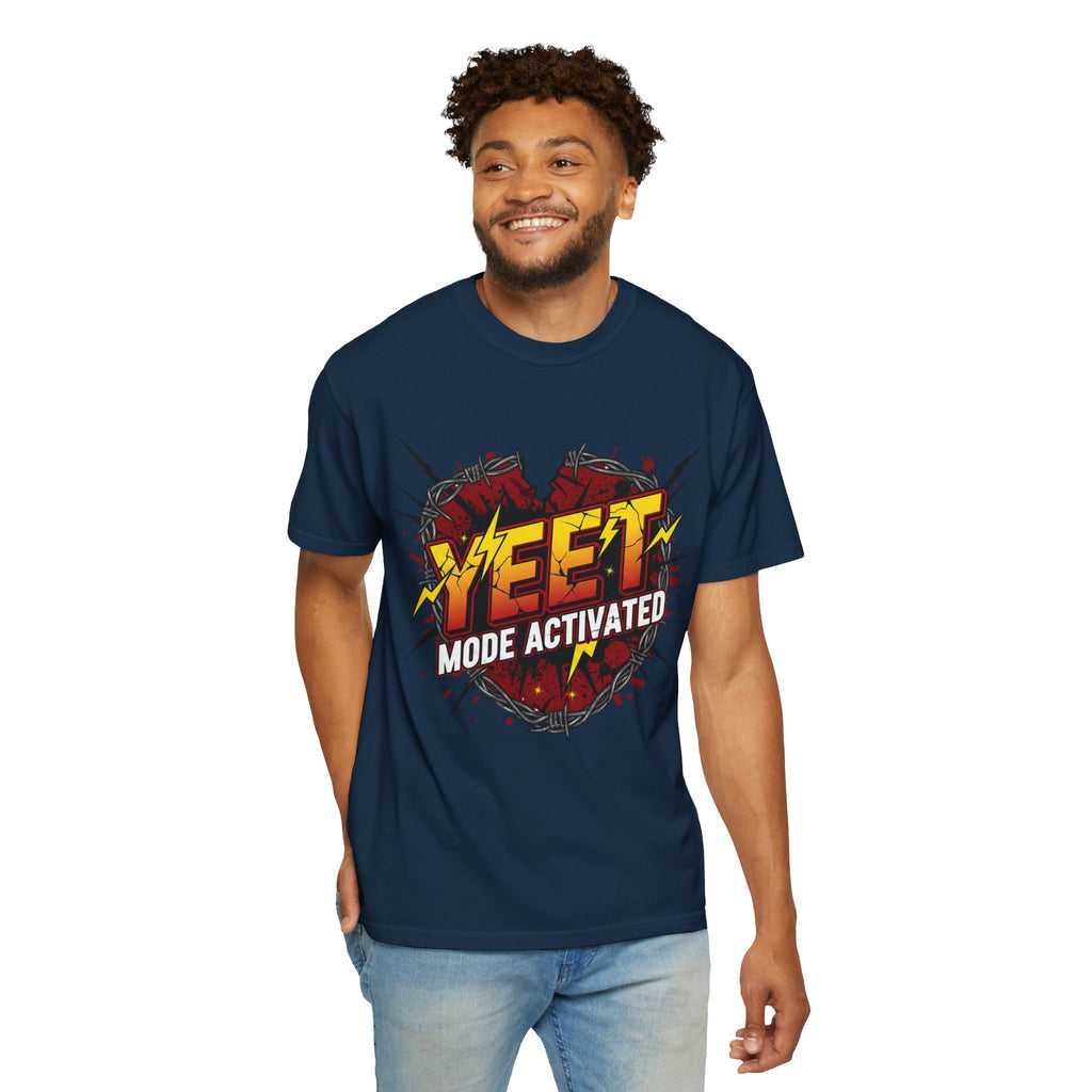 Yeet Mode Activated T-shirt — Funny Graphic Tee for Teens & Gamers