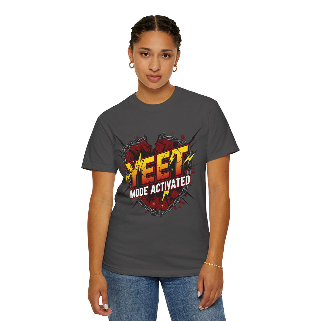 Yeet Mode Activated T-shirt — Funny Graphic Tee for Teens & Gamers