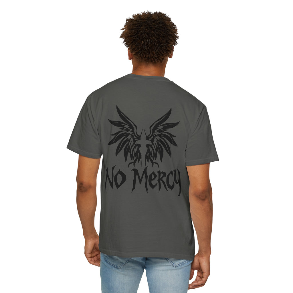 No Mercy Wings T-Shirt — Gothic Angel Graphic Tee