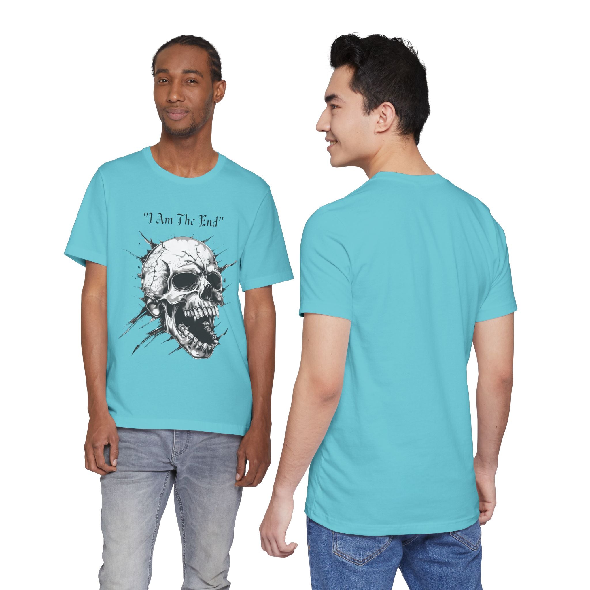 Skull Graphic Tee "I Am The End" - Gothic Rock T-Shirt