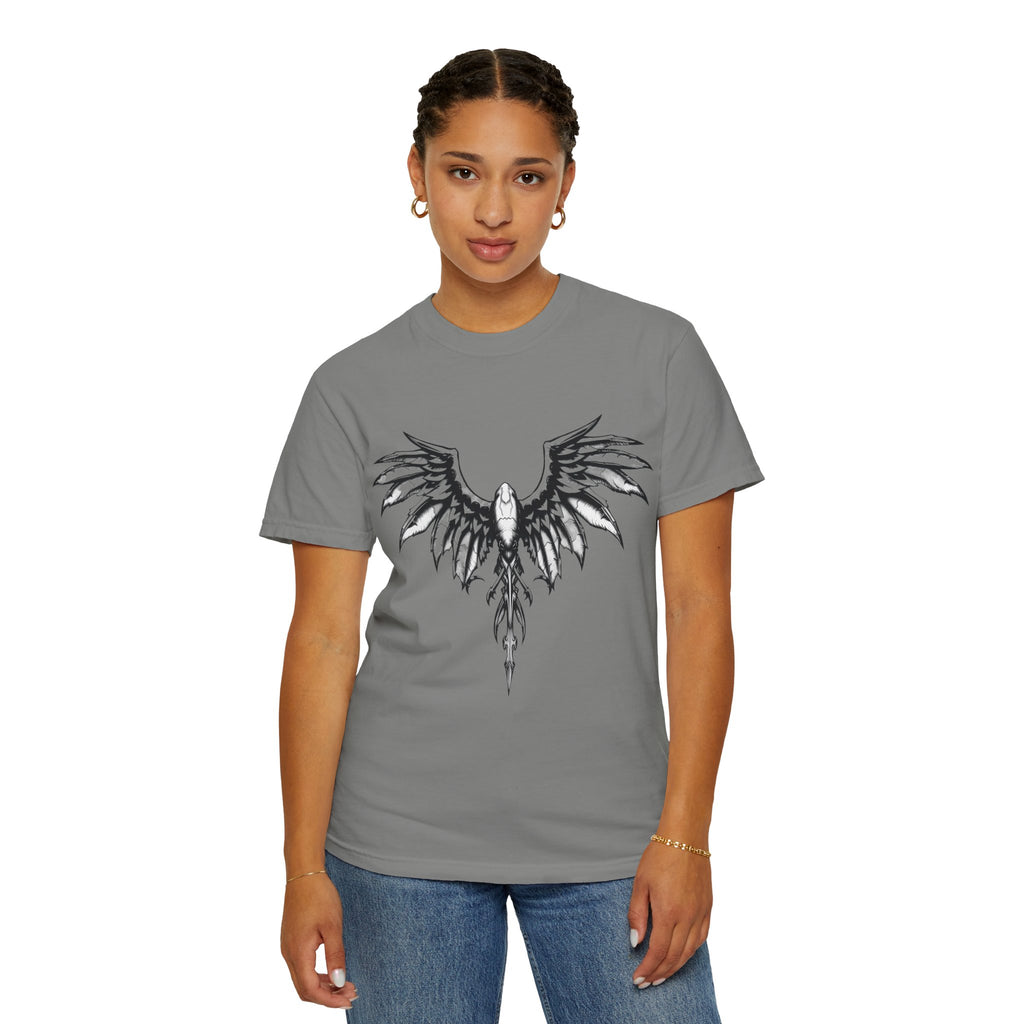 No Mercy Wings T-Shirt — Gothic Angel Graphic Tee