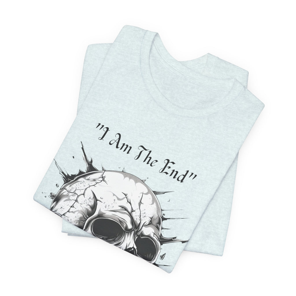 Skull Graphic Tee "I Am The End" - Gothic Rock T-Shirt