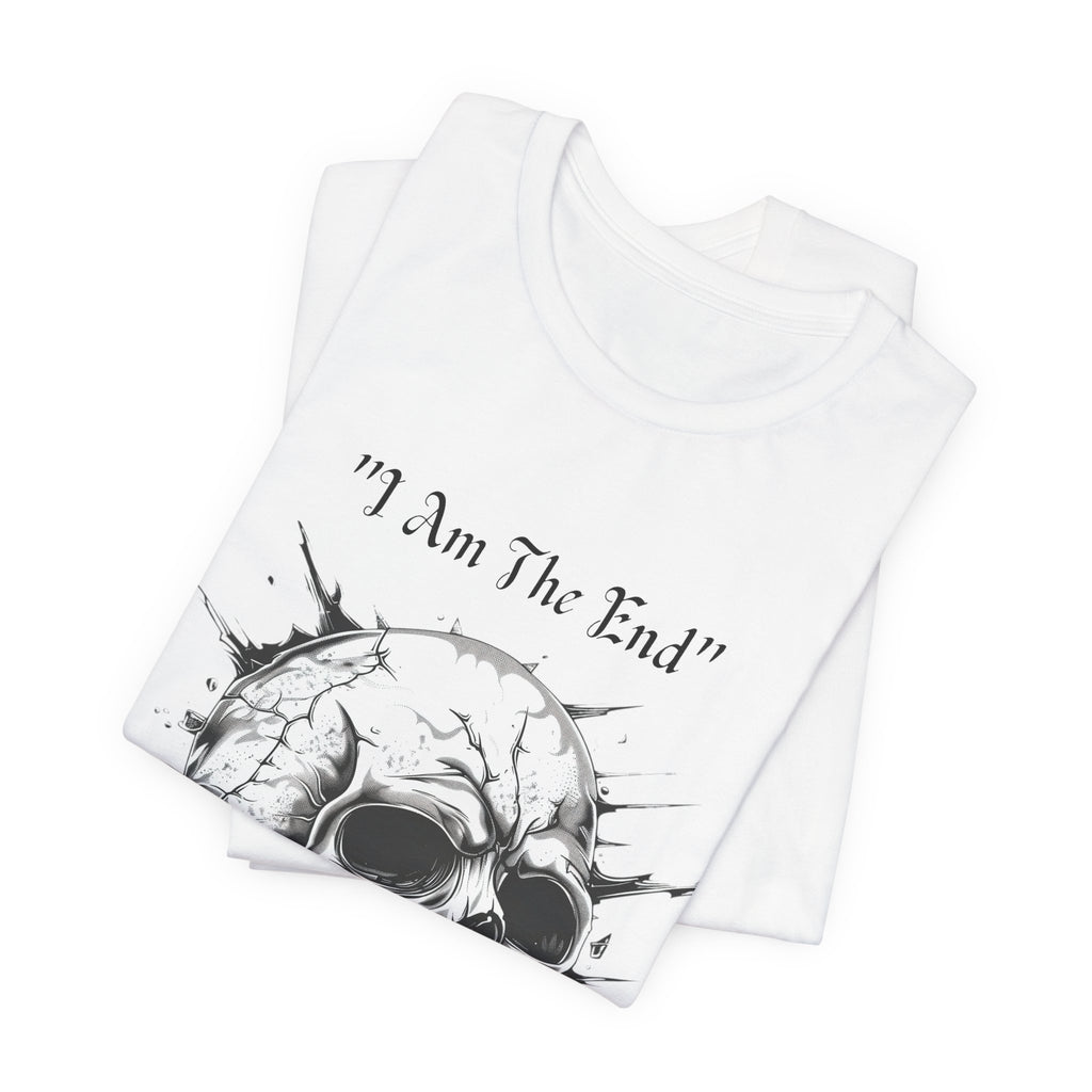 Skull Graphic Tee "I Am The End" - Gothic Rock T-Shirt