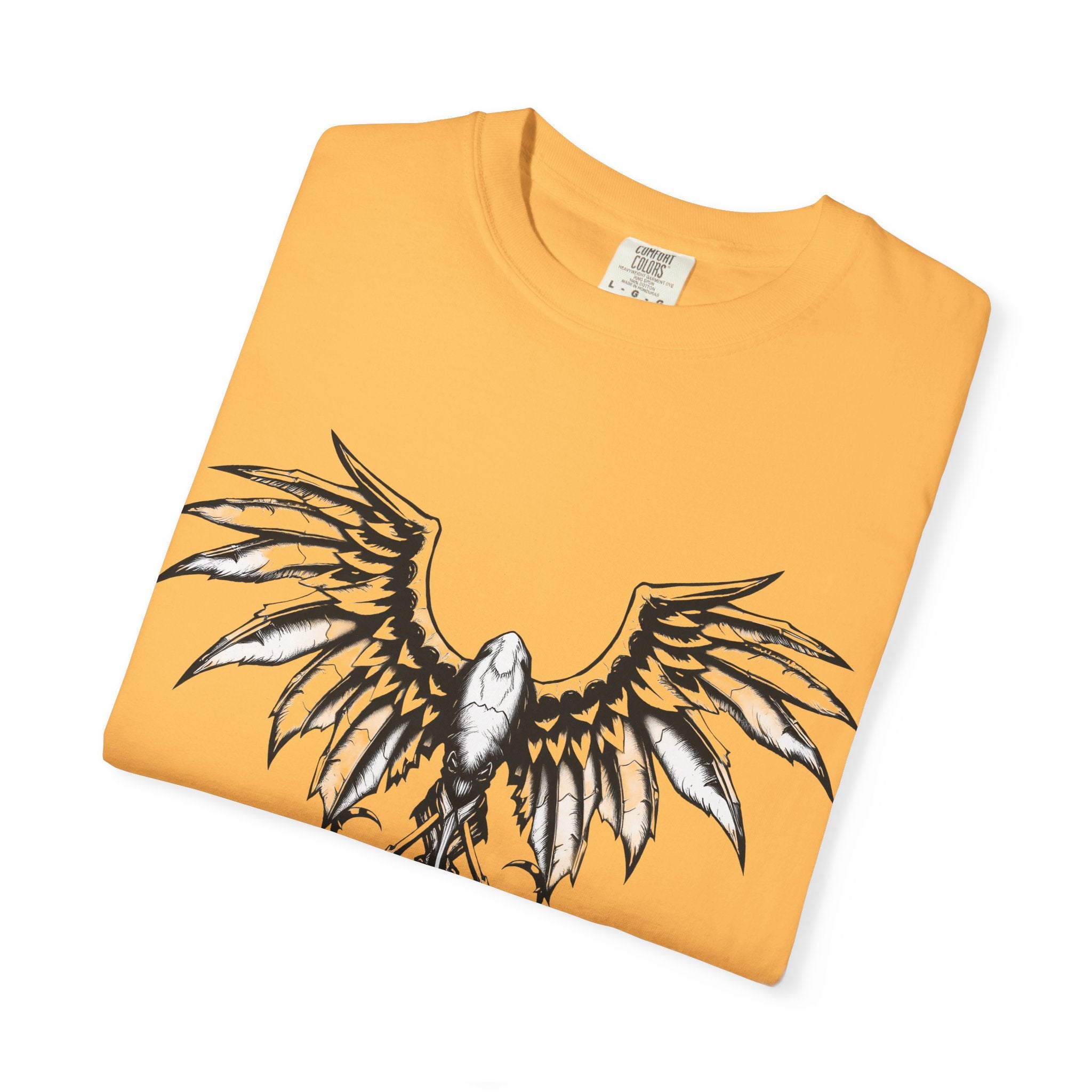 No Mercy Wings T-Shirt — Gothic Angel Graphic Tee