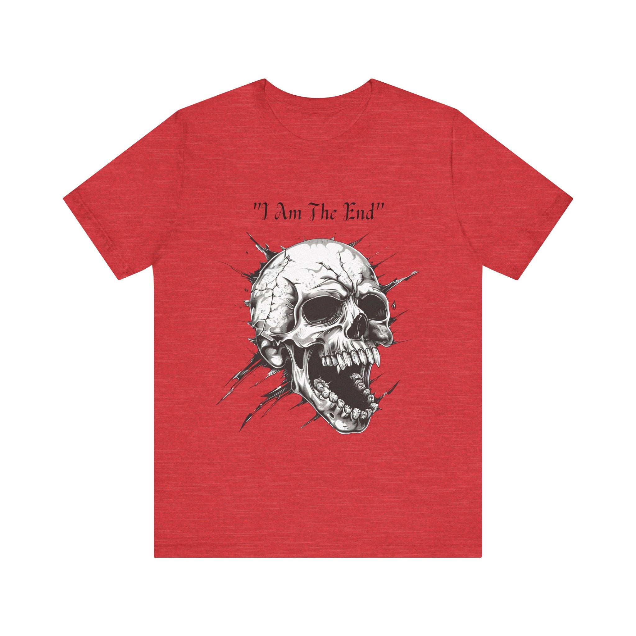 Skull Graphic Tee "I Am The End" - Gothic Rock T-Shirt
