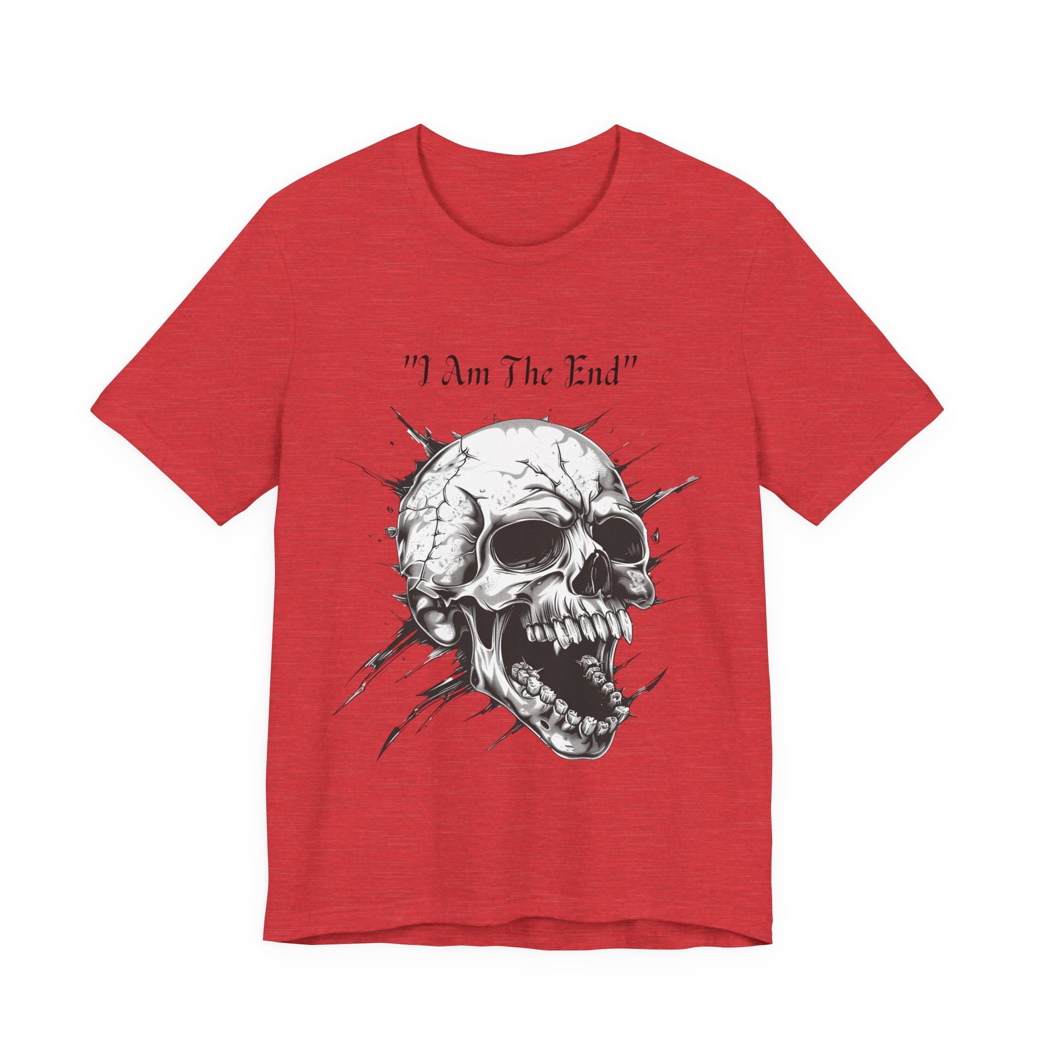 Skull Graphic Tee "I Am The End" - Gothic Rock T-Shirt