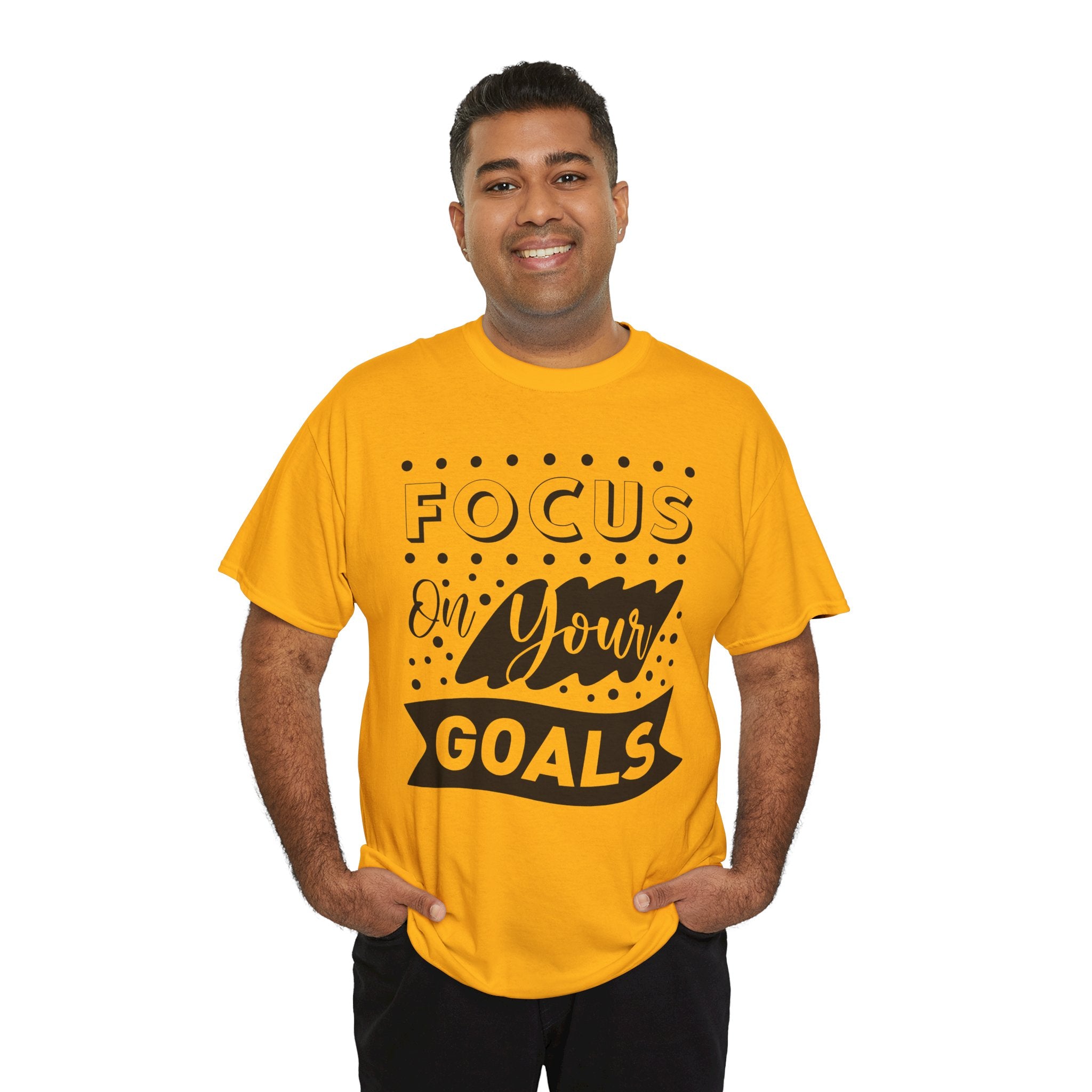 Focus On Your Goals T-Shirt — Motivational Graphic Tee