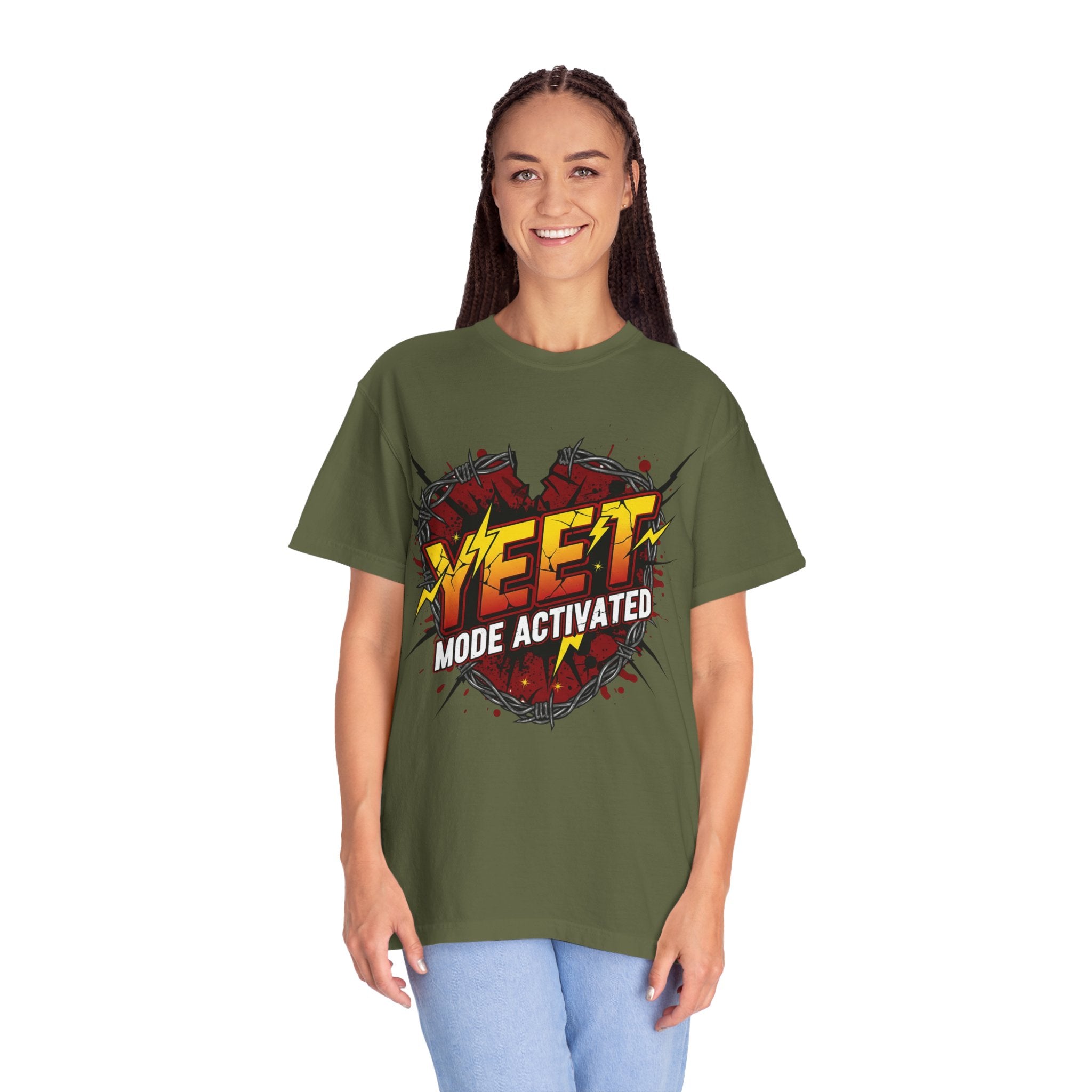 Yeet Mode Activated T-shirt — Funny Graphic Tee for Teens & Gamers