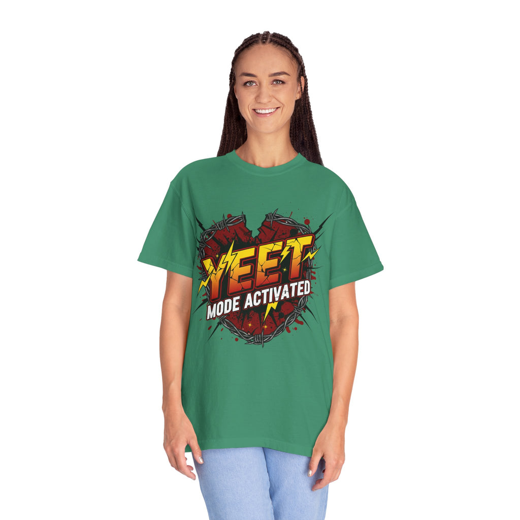 Yeet Mode Activated T-shirt — Funny Graphic Tee for Teens & Gamers