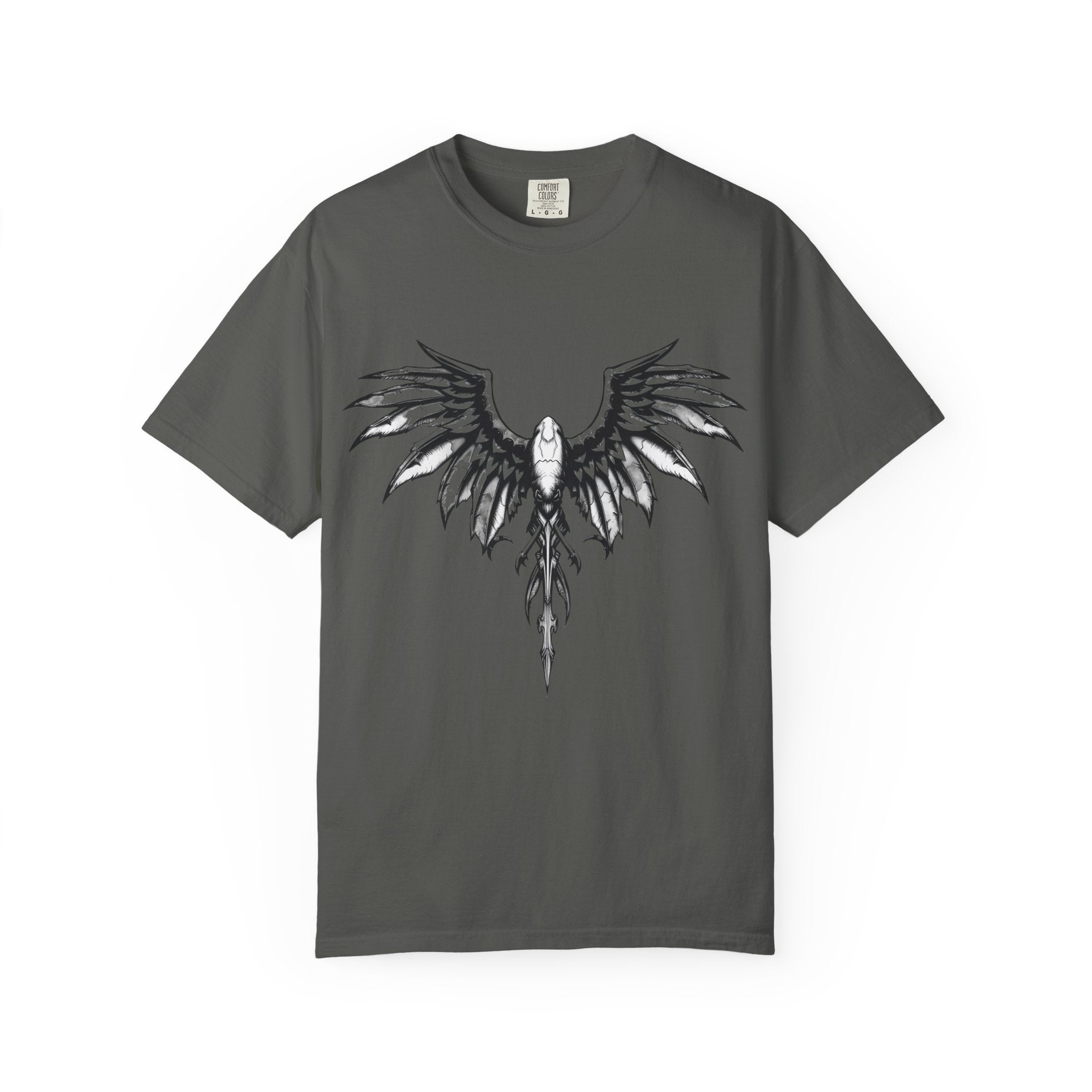 No Mercy Wings T-Shirt — Gothic Angel Graphic Tee