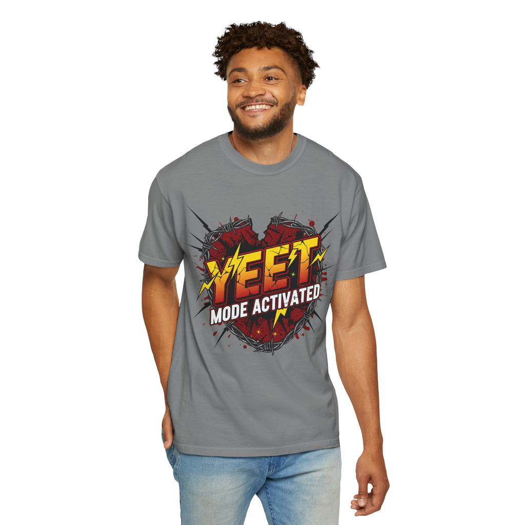 Yeet Mode Activated T-shirt — Funny Graphic Tee for Teens & Gamers