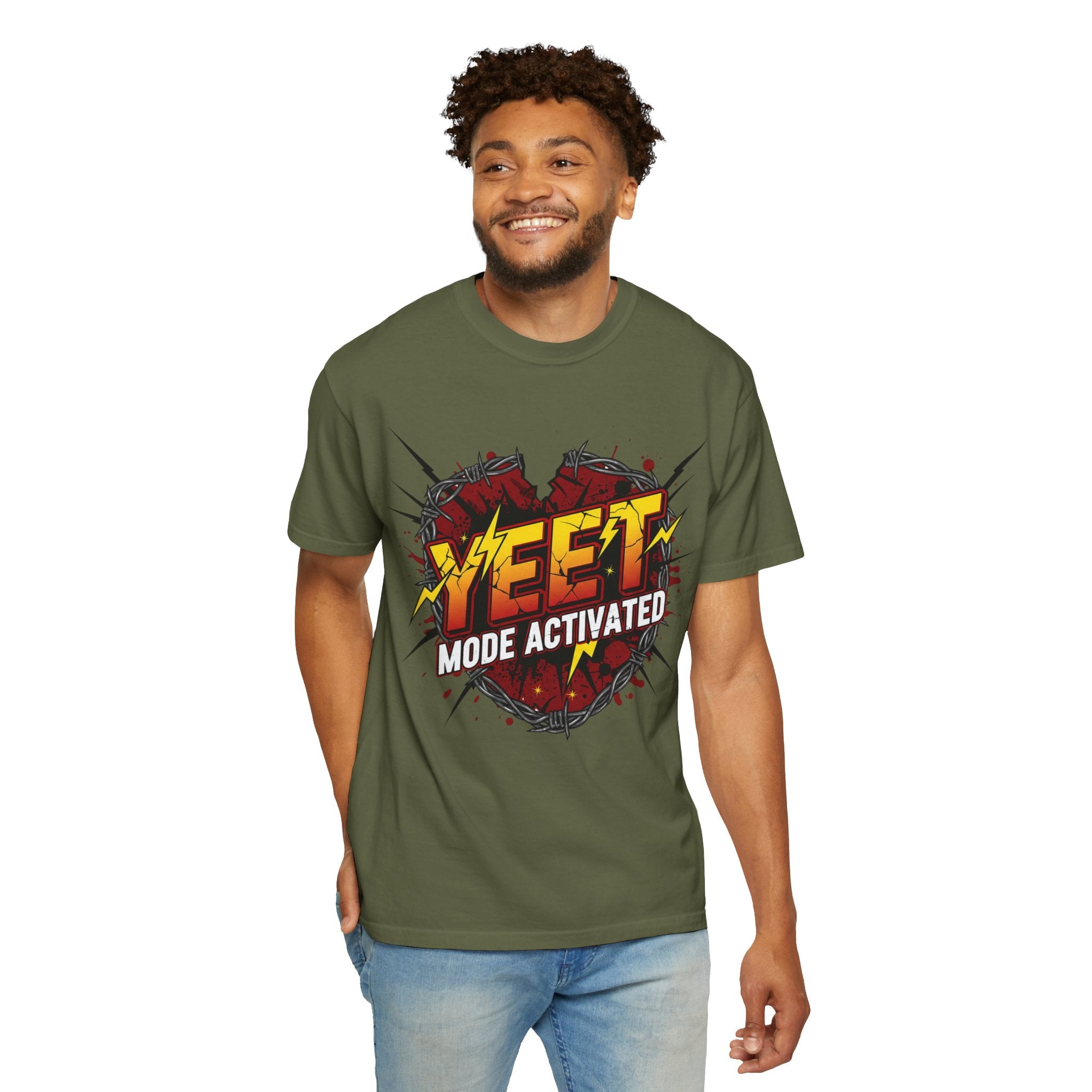 Yeet Mode Activated T-shirt — Funny Graphic Tee for Teens & Gamers