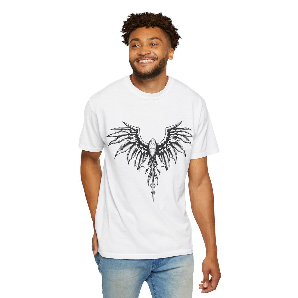 No Mercy Wings T-Shirt — Gothic Angel Graphic Tee