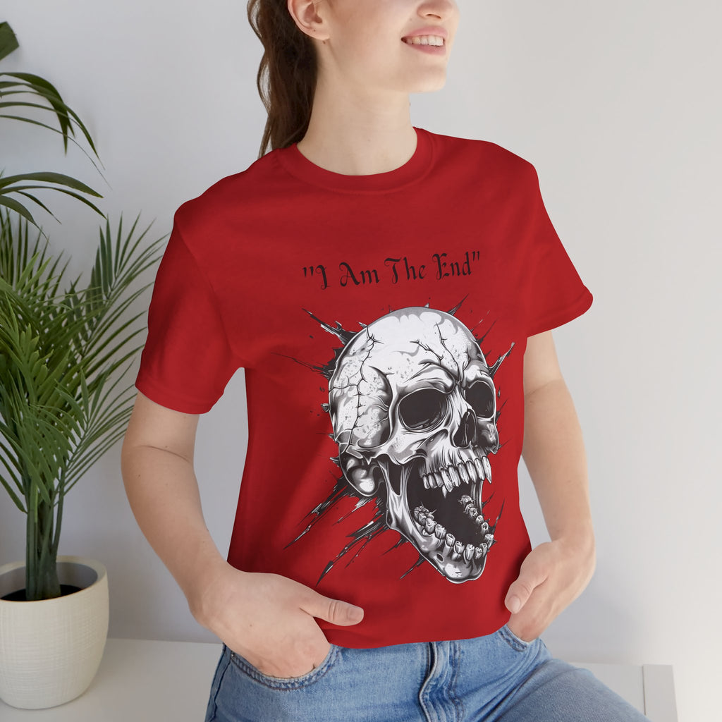 Skull Graphic Tee "I Am The End" - Gothic Rock T-Shirt