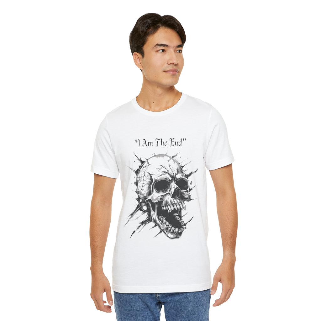 Skull Graphic Tee "I Am The End" - Gothic Rock T-Shirt