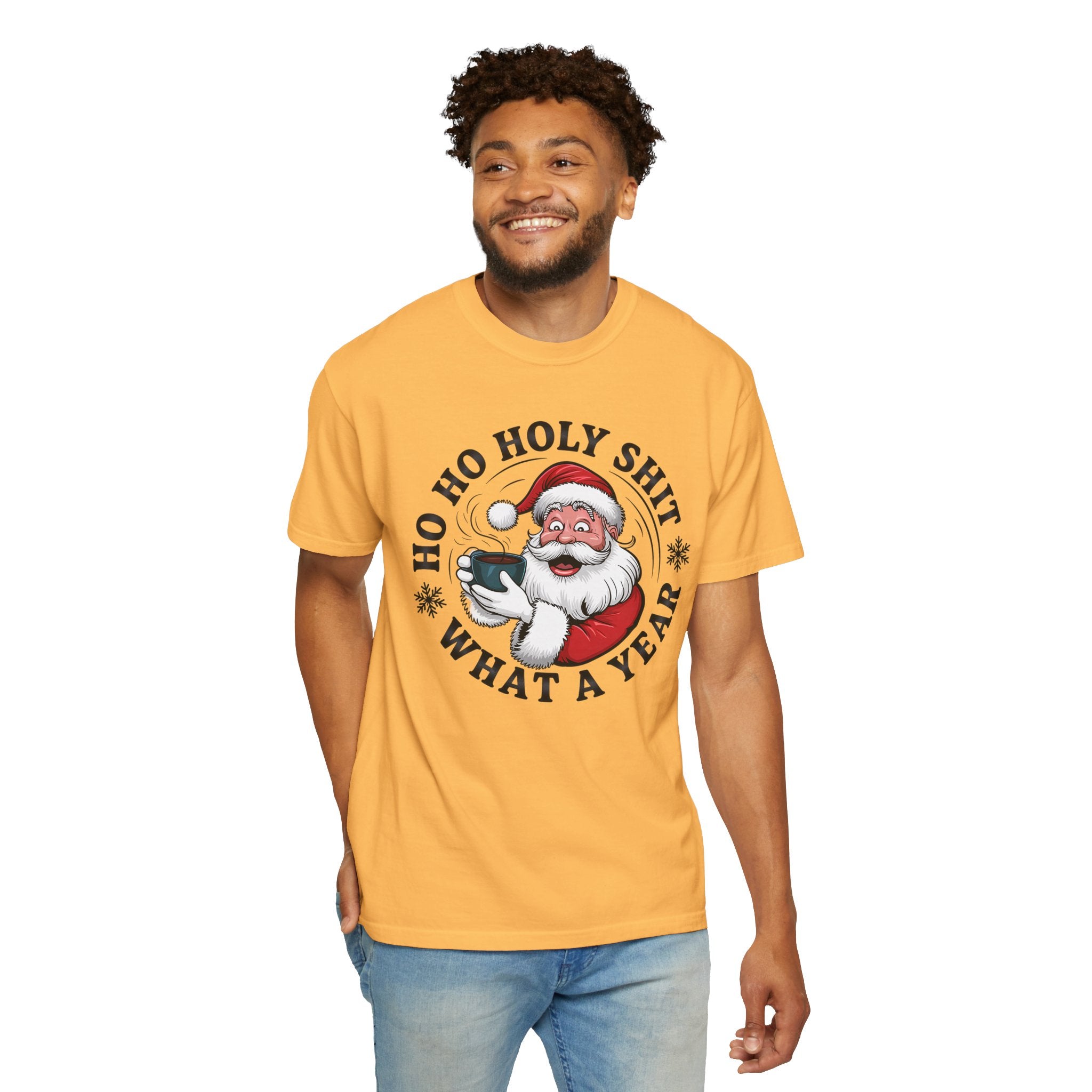 Ho Ho Holy Shit What A Year Christmas T‑Shirt