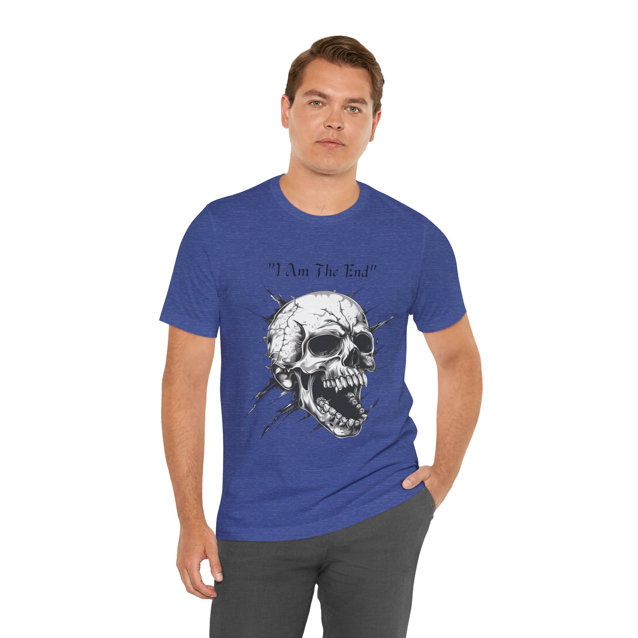 Skull Graphic Tee "I Am The End" - Gothic Rock T-Shirt