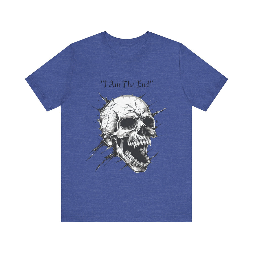 Skull Graphic Tee "I Am The End" - Gothic Rock T-Shirt