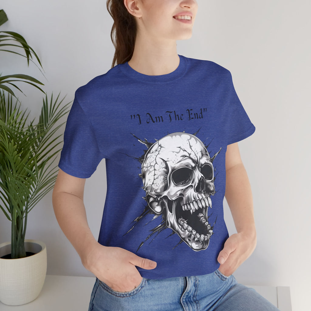 Skull Graphic Tee "I Am The End" - Gothic Rock T-Shirt
