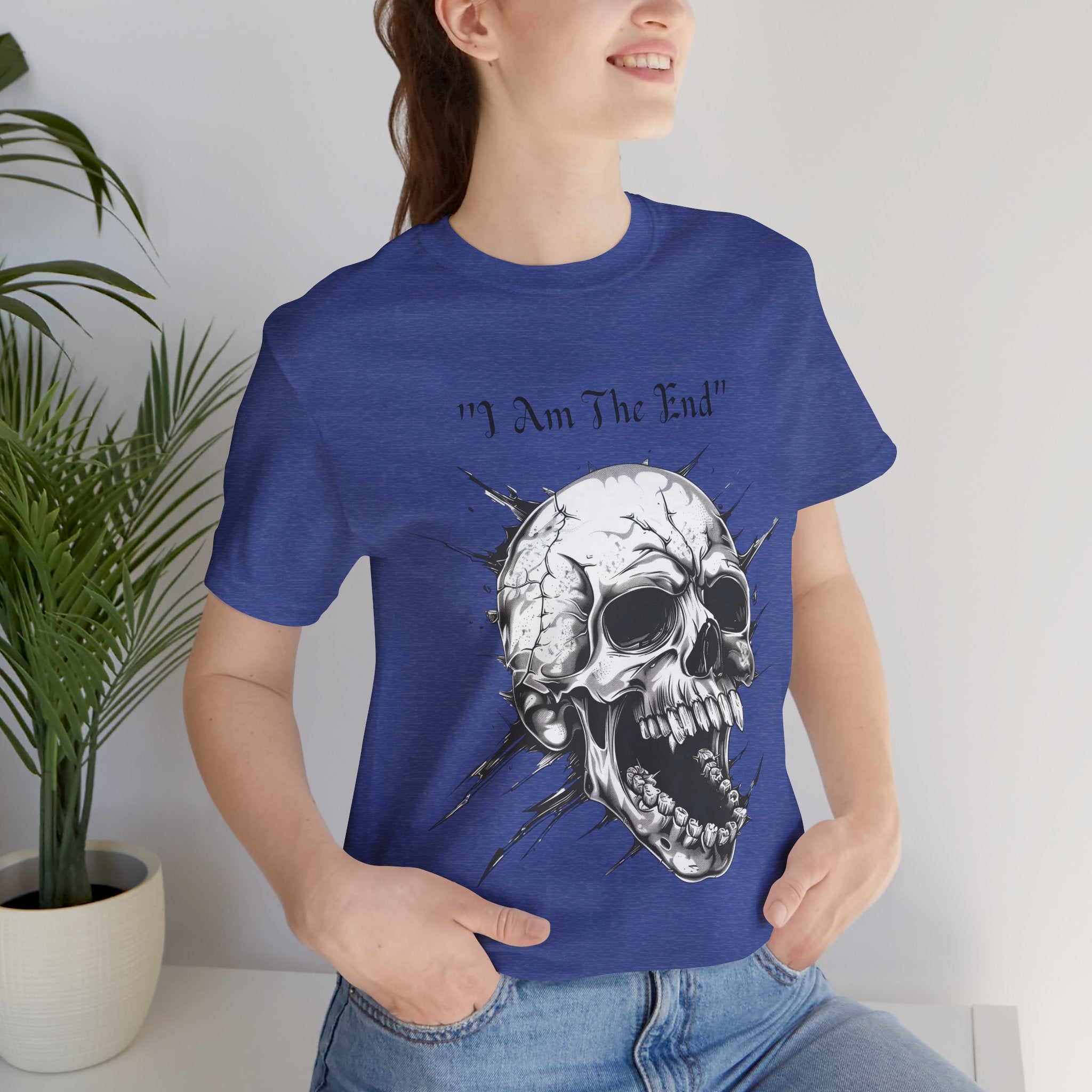Skull Graphic Tee "I Am The End" - Gothic Rock T-Shirt