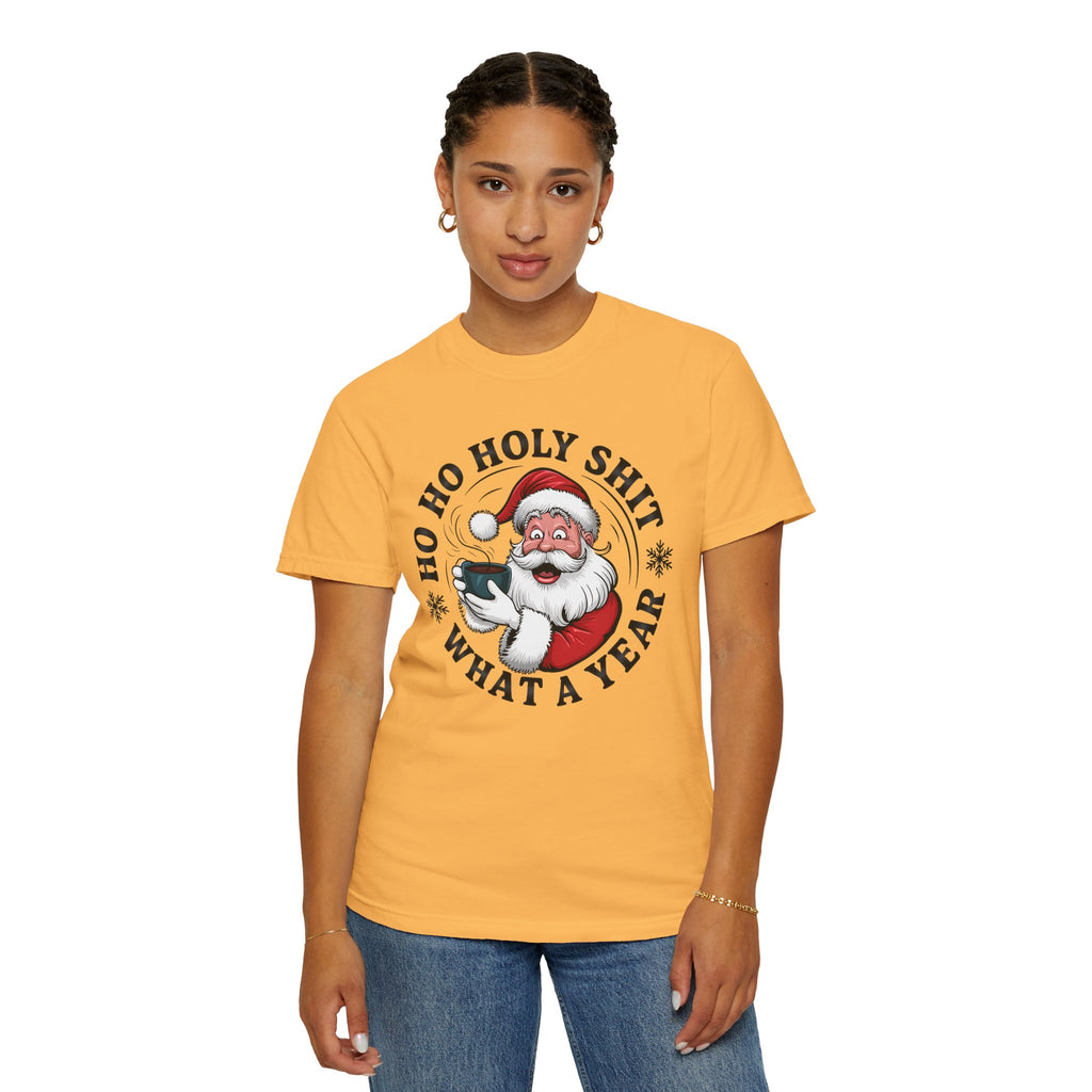 Ho Ho Holy Shit What A Year Christmas T‑Shirt