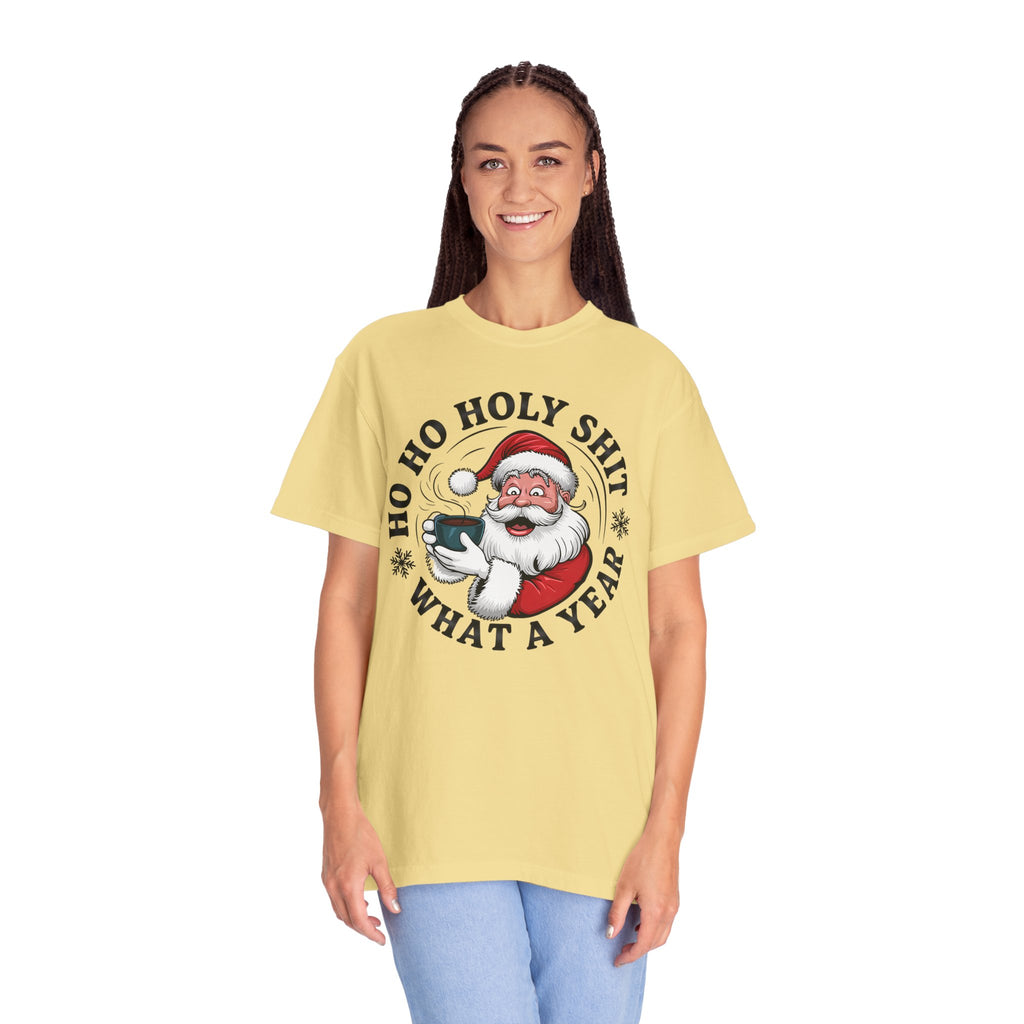 Ho Ho Holy Shit What A Year Christmas T‑Shirt