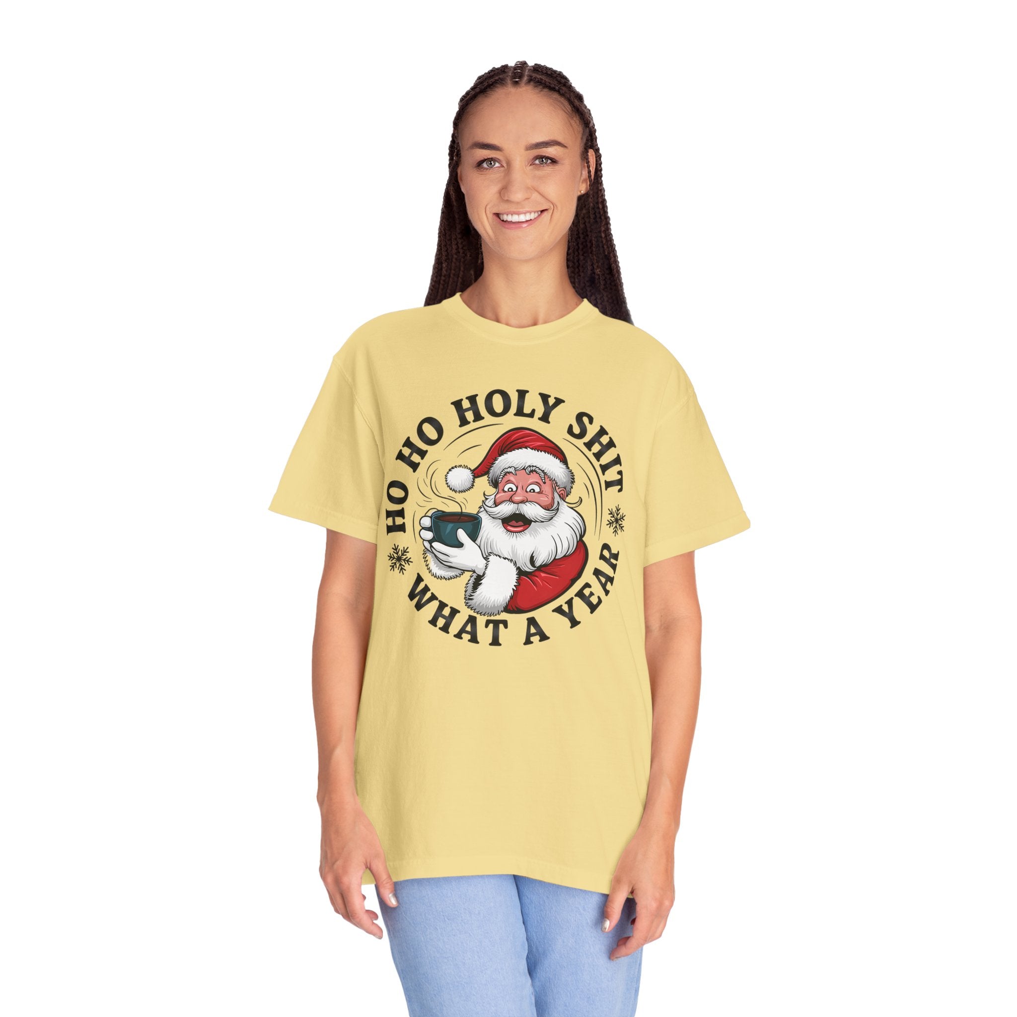 Ho Ho Holy Shit What A Year Christmas T‑Shirt
