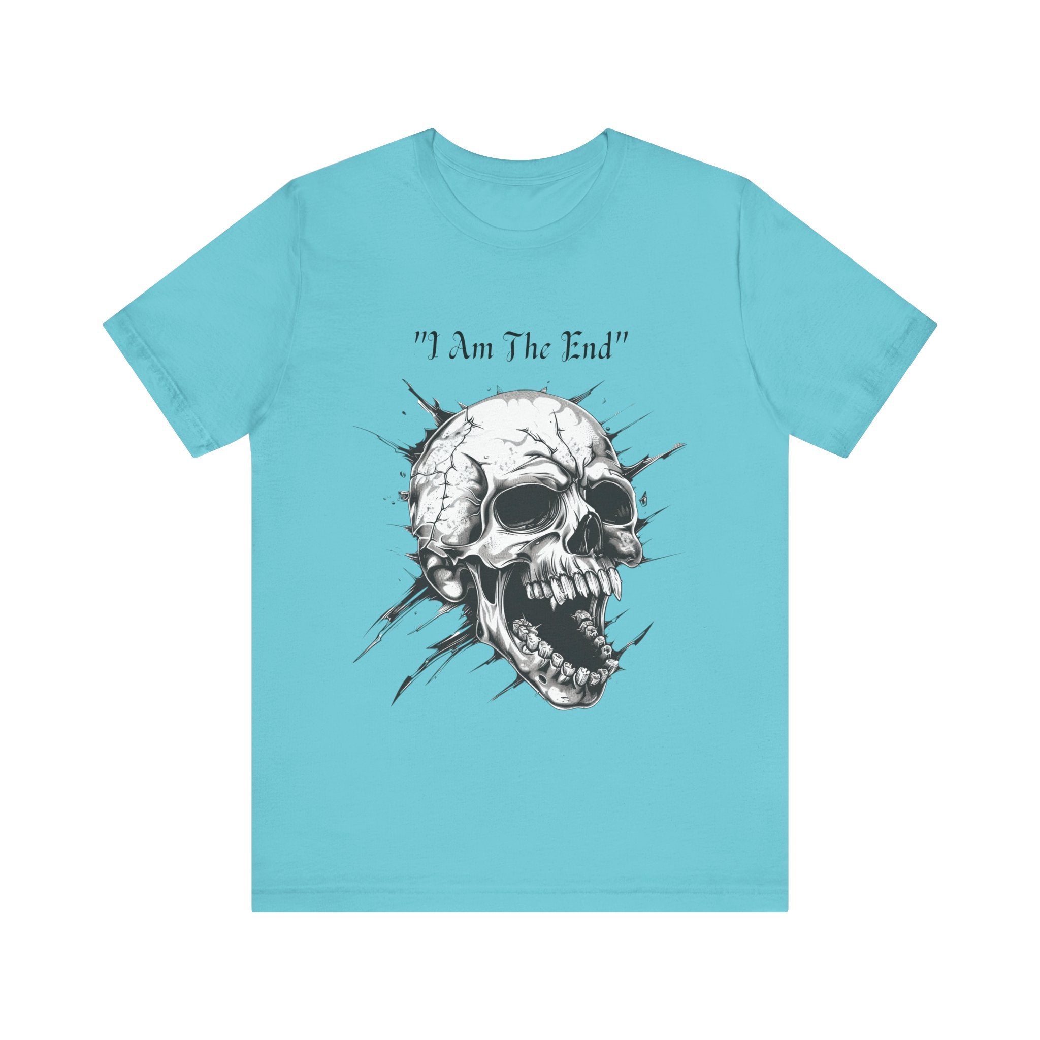 Skull Graphic Tee "I Am The End" - Gothic Rock T-Shirt