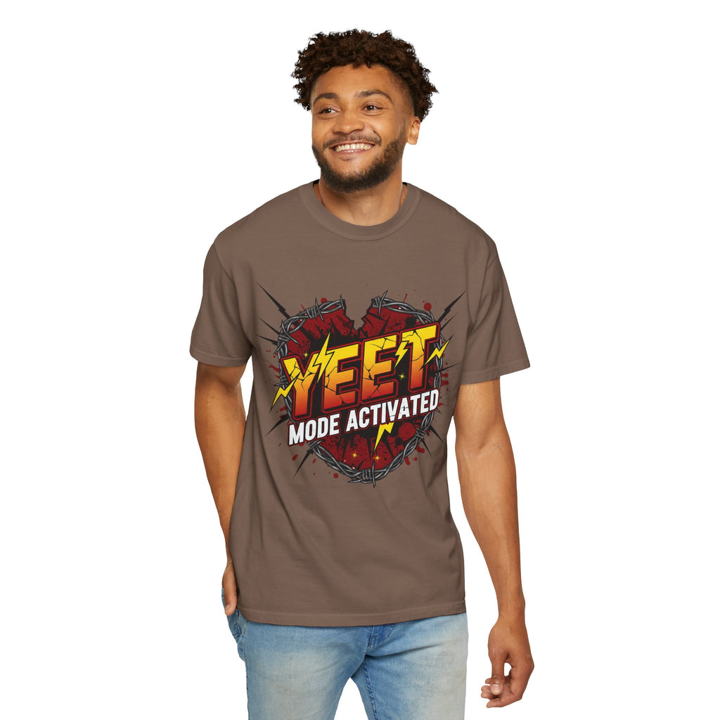 Yeet Mode Activated T-shirt — Funny Graphic Tee for Teens & Gamers