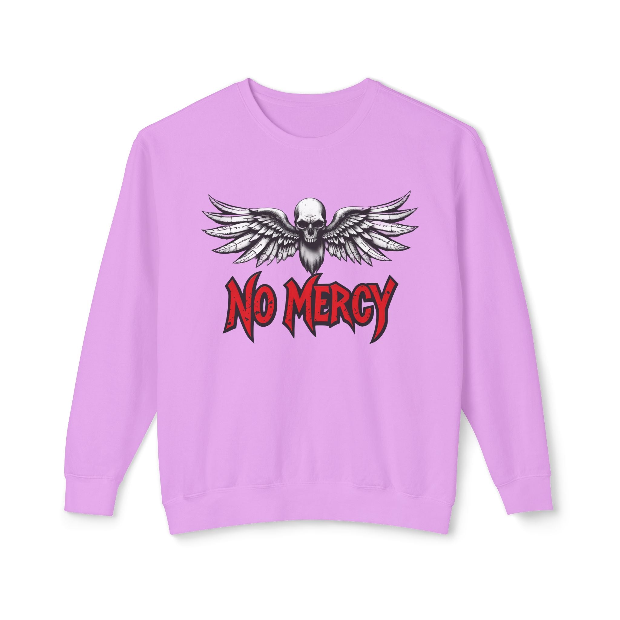 No Mercy Skull Wings Crewneck Sweatshirt