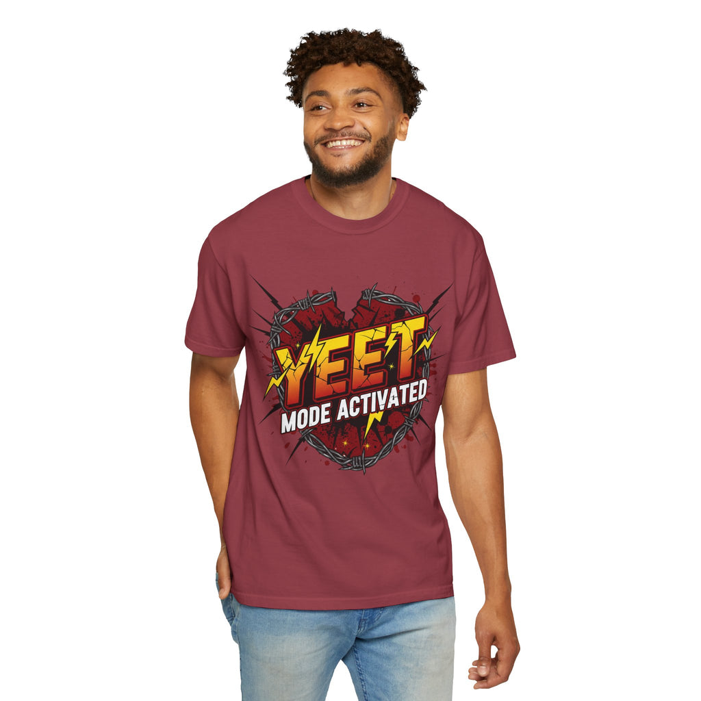 Yeet Mode Activated T-shirt — Funny Graphic Tee for Teens & Gamers
