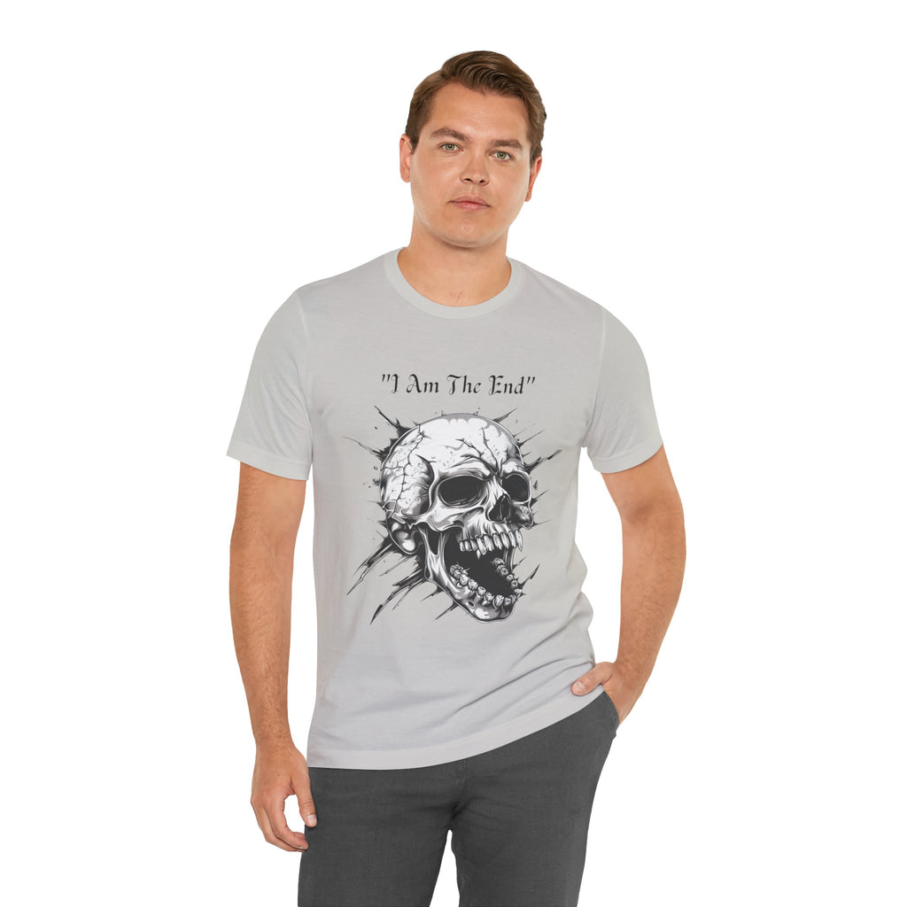 Skull Graphic Tee "I Am The End" - Gothic Rock T-Shirt